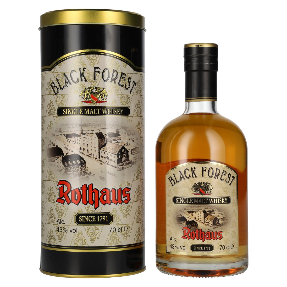 Black Forest Rothaus Single Malt Whisky Edition No. 15 43% Vol. 0.7l in Tinbox