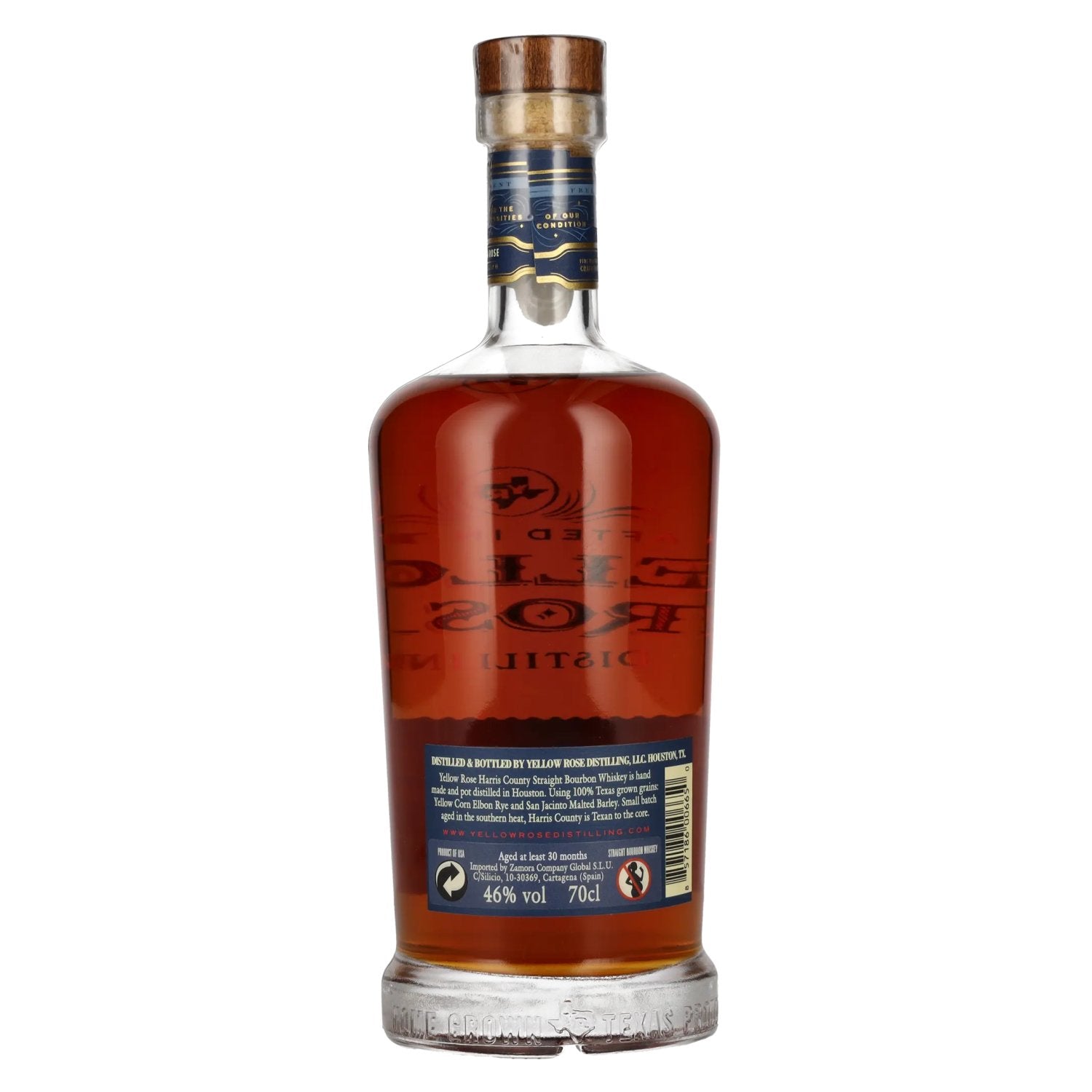 Yellow Rose HARRIS COUNTY Bourbon Whiskey 46% Vol. 0,7l