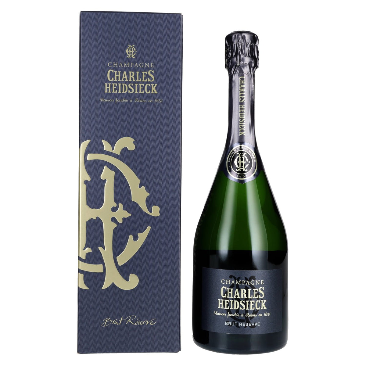 Charles Heidsieck Brut Réserve 12% ABV, 0.75 l in a gift box