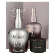Dictador PLATINUM Colombian Aged Rum 40% Vol. 0.7l in Gift Box with Candle