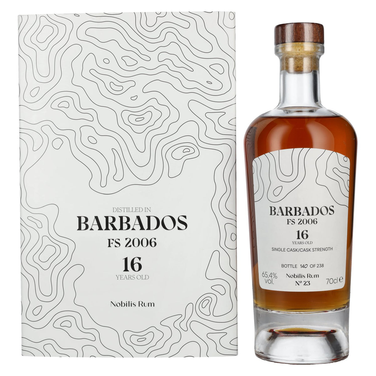 Foursquare 16 Years Old BARBADOS Nobilis Single Cask Cask Strength Rum 2006 65.4% Vol. 0.7l in Gift Box