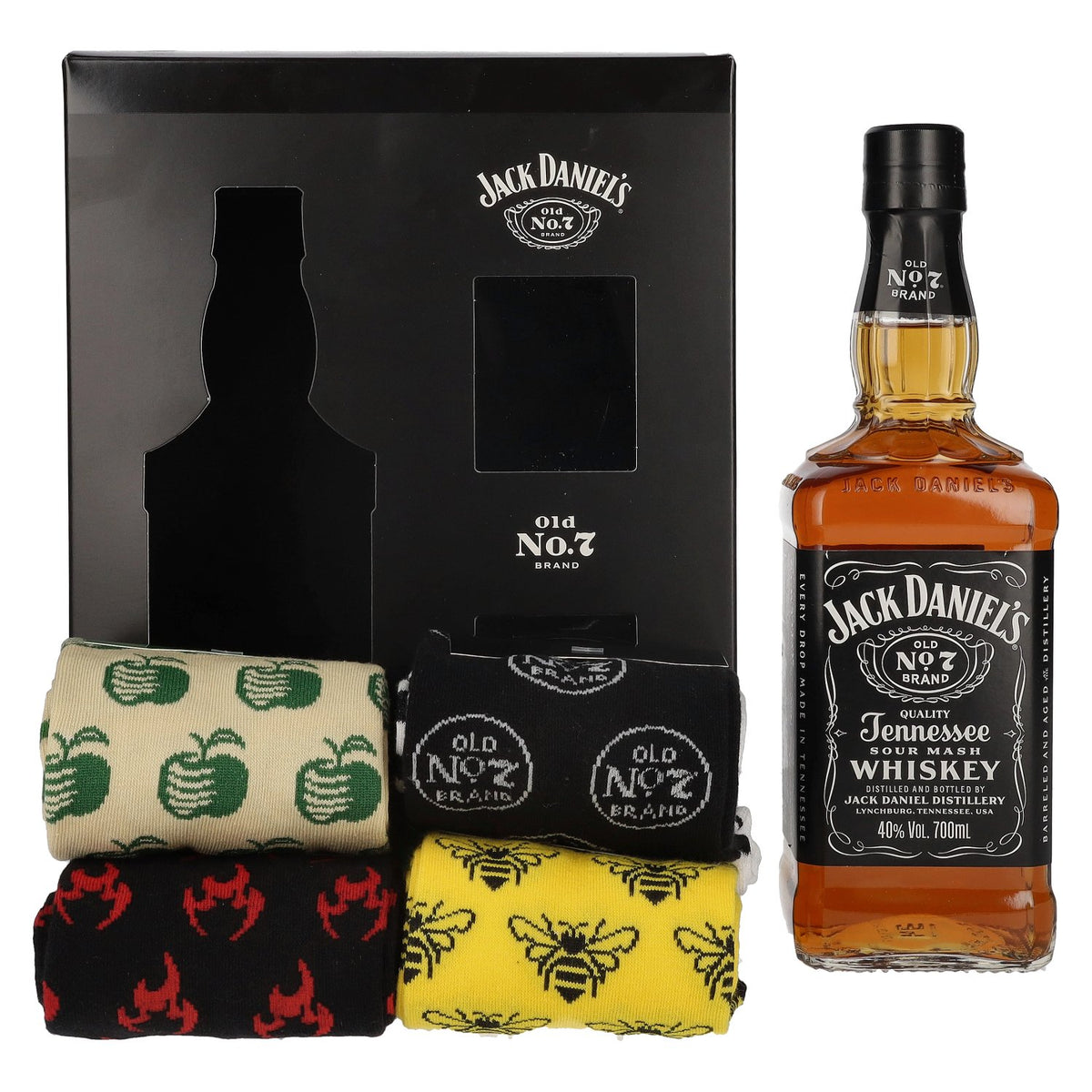 Jack Daniel's Tennessee Whiskey 40% Vol. 0.7l with Socks