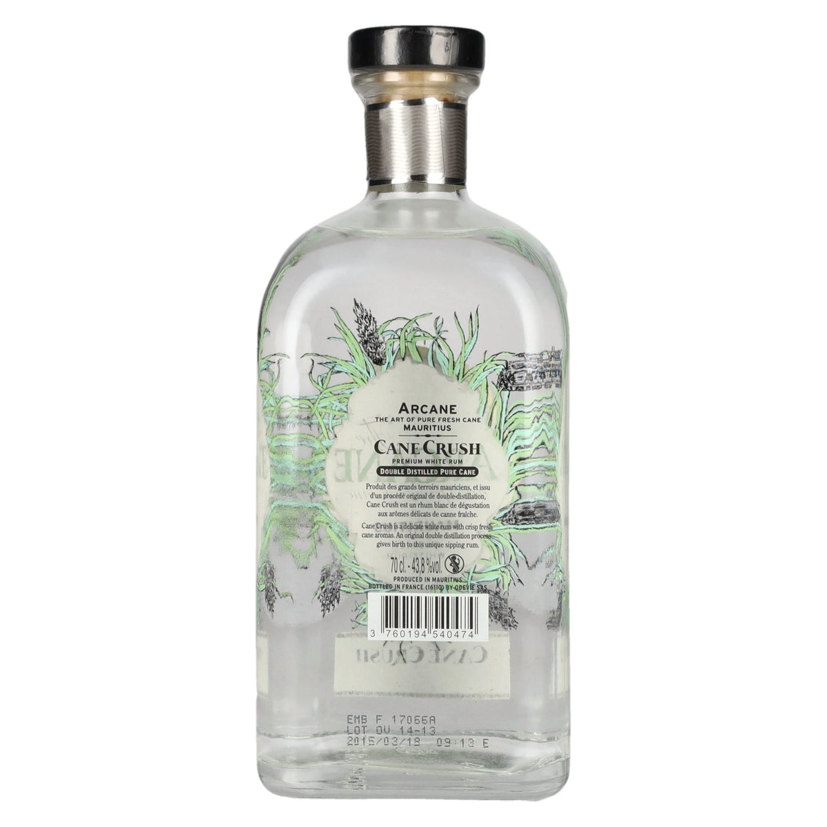 Arcane CANE CRUSH Premium White Rum 43.8% vol. 0.7l New Label
