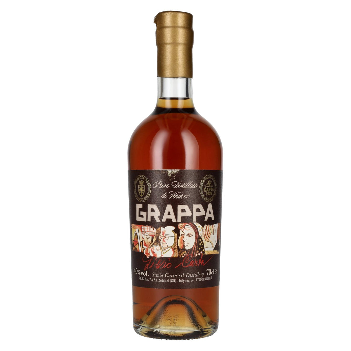 Silvio Carta Grappa 40% Vol. 0.7l