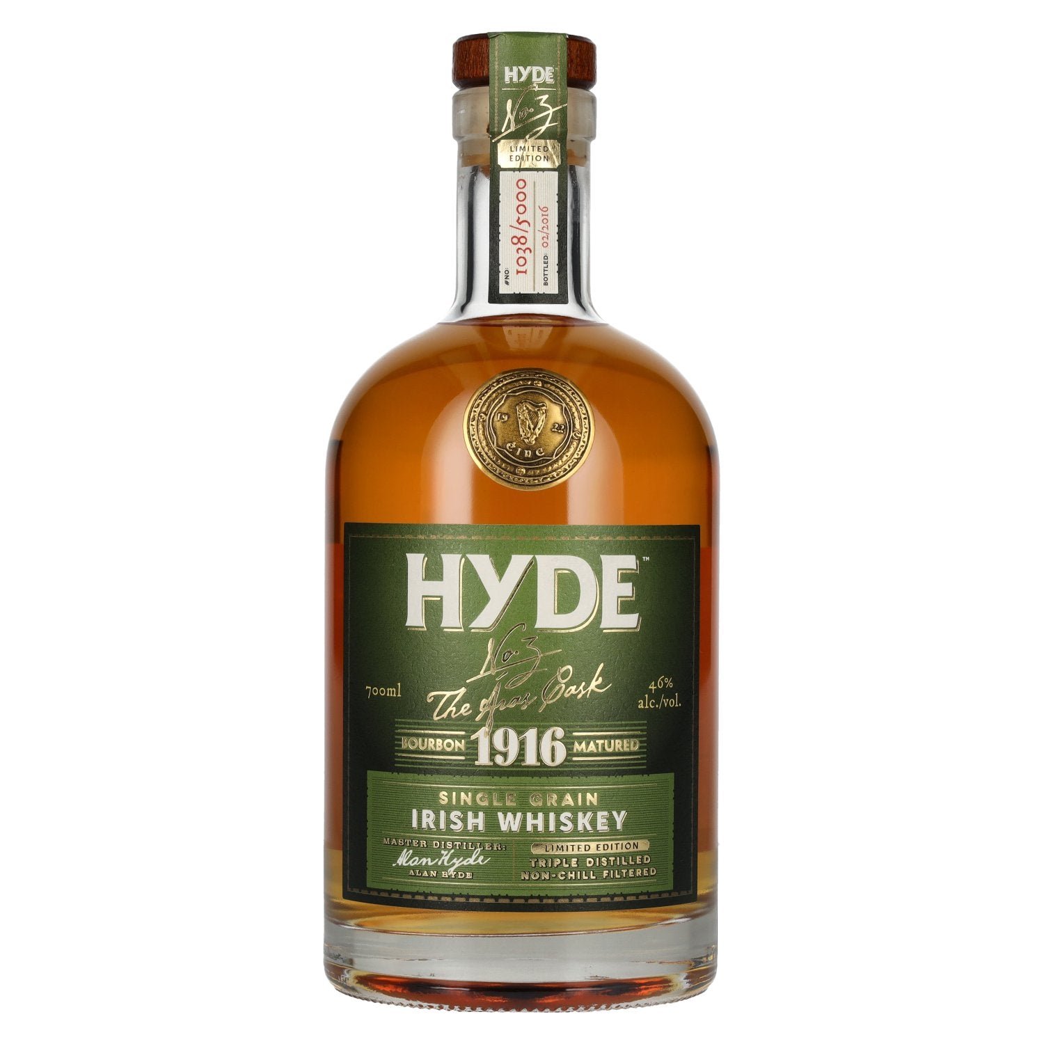 Hyde No.3 THE ÁRAS CASK 1916 Single Grain Irish Whiskey Limited Edition 46% Vol. 0.7l
