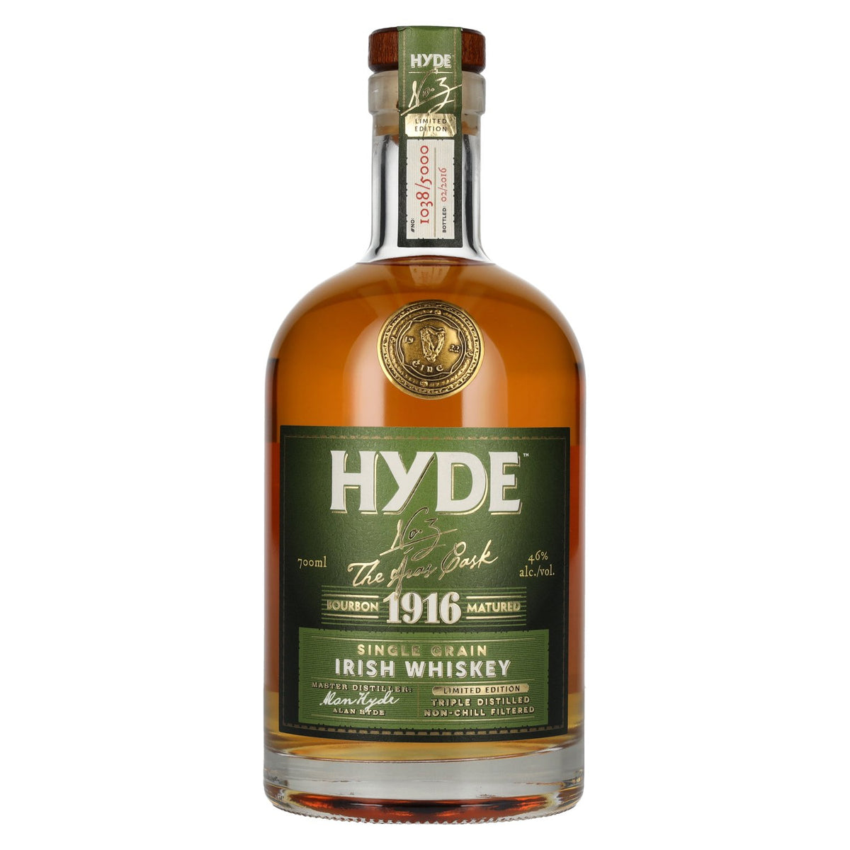 Hyde No.3 THE ÁRAS CASK 1916 Single Grain Irish Whiskey Limited Edition 46% Vol. 0.7l