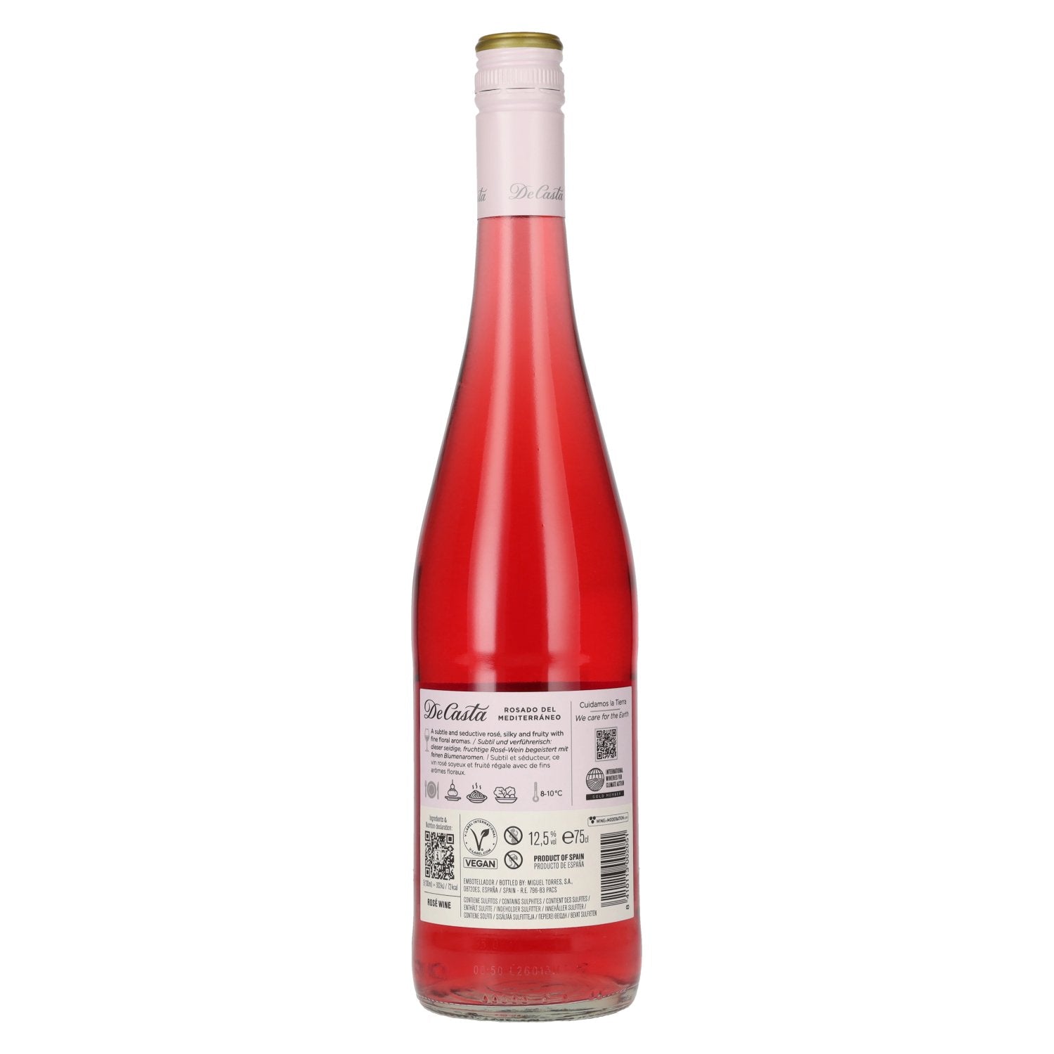 Torres De Casta Rosado del Mediterráneo 2025 12.5% ABV 0.75l