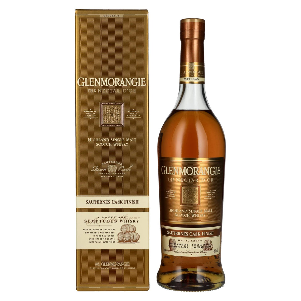 Glenmorangie THE NECTAR D'OR Highland Single Malt 46% Vol. 0.7l in Gift Box