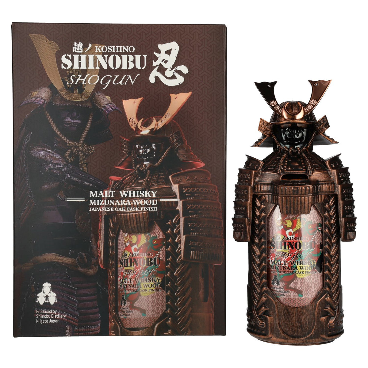 The Koshi-No Shinobu SHOGUN Malt Whisky, Mizunara Oak Cask Finish, 43% vol., 0.7 l, in a gift box