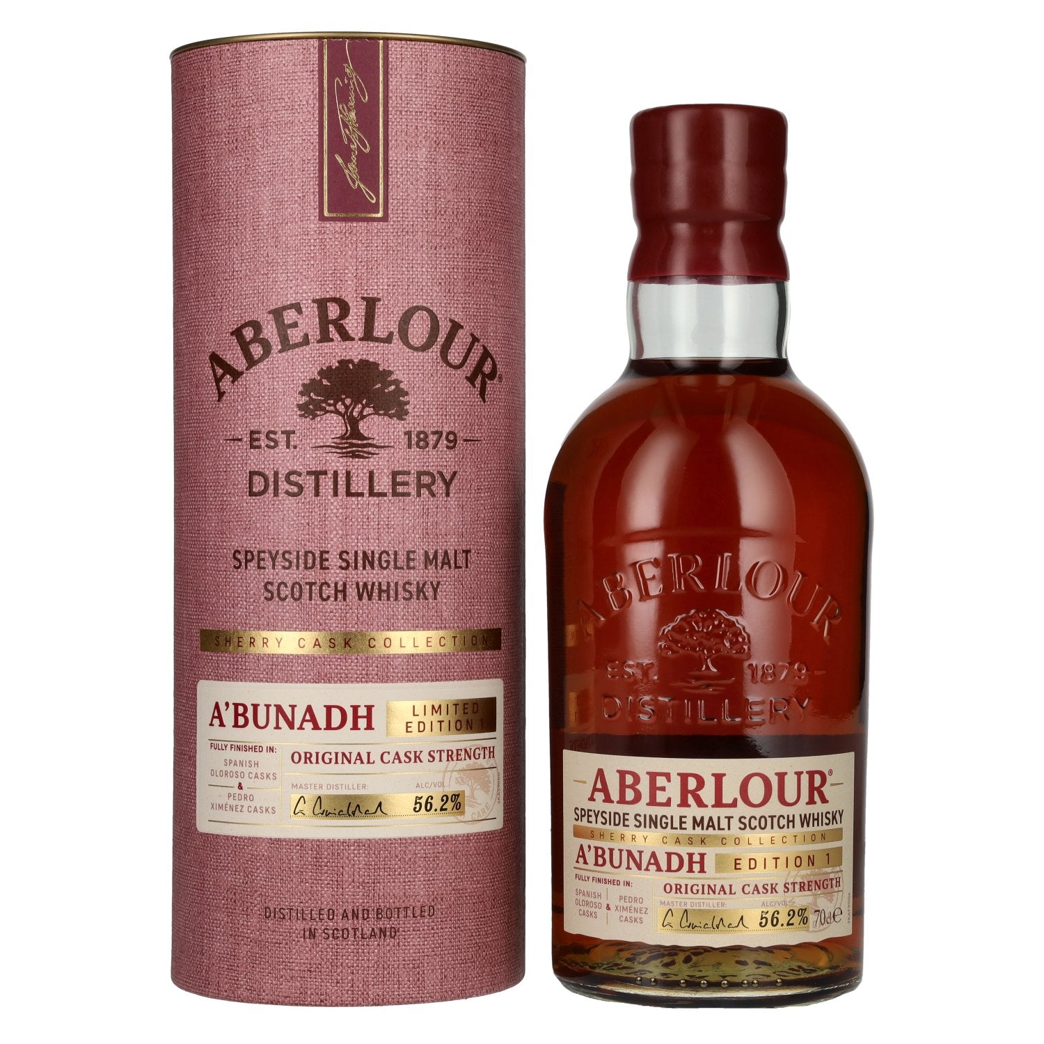 Aberlour A'BUNADH Original Cask Strength Sherry Cask Collection Limited Edition 1 56,2% Vol. 0,7l in Geschenkbox