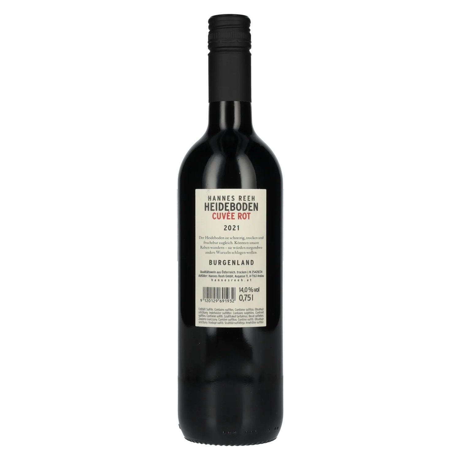 Hannes Reeh Heideboden Cuvée Rot 2021 14% Vol. 0,75l