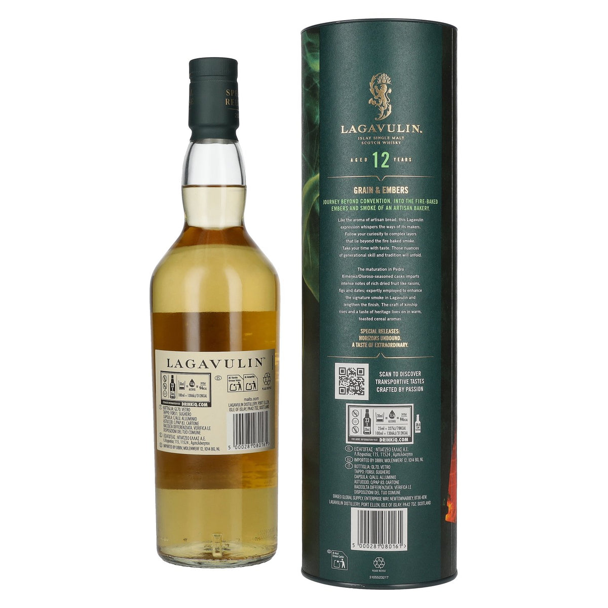 Lagavulin 12 Years Old GRAIN &amp; EMBERS Single Malt Special Release 2025 56.5% ABV 0.7l in a gift box