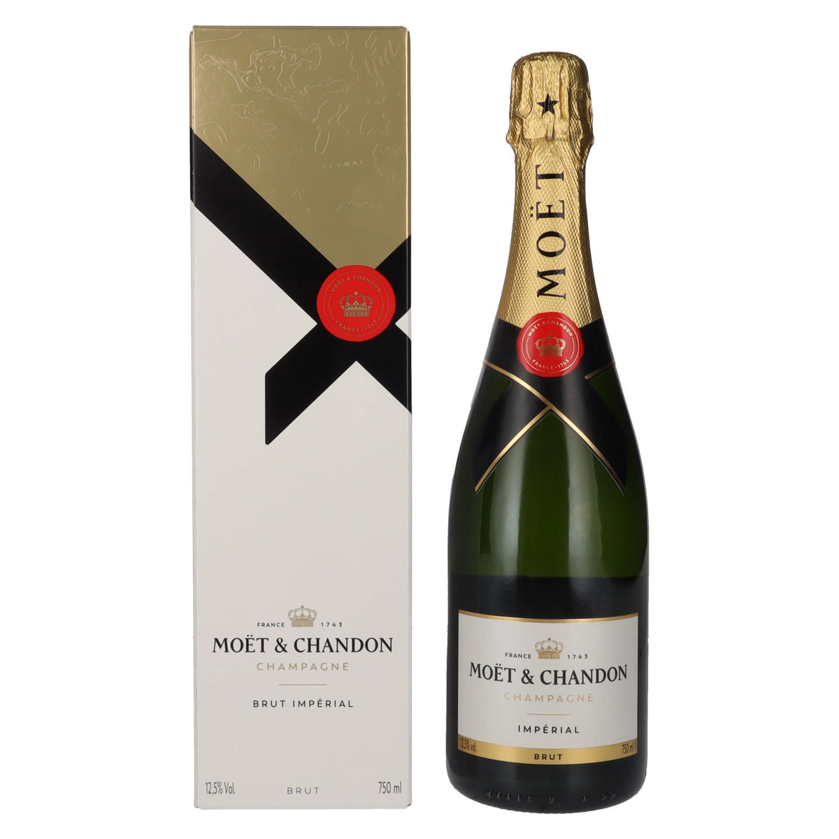 Moët &amp; Chandon Champagne IMPÉRIAL Brut 12.5% ABV 0.75l in a gift box