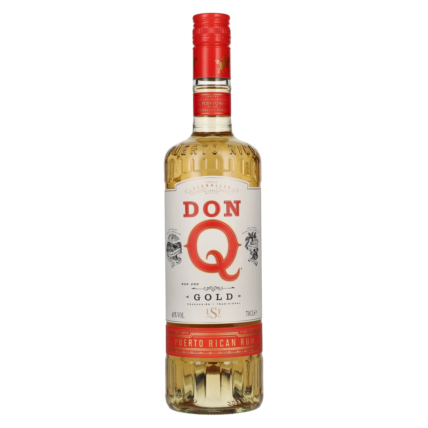 Don Q GOLD Puerto Rican Rum 40% Vol. 0.7l