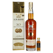 A.H. Riise 1888 COPENHAGEN XO Spirit Drink 40.1% vol. 0.7l in a gift box with a 0.02l miniature bottle of Non Plus Ultra