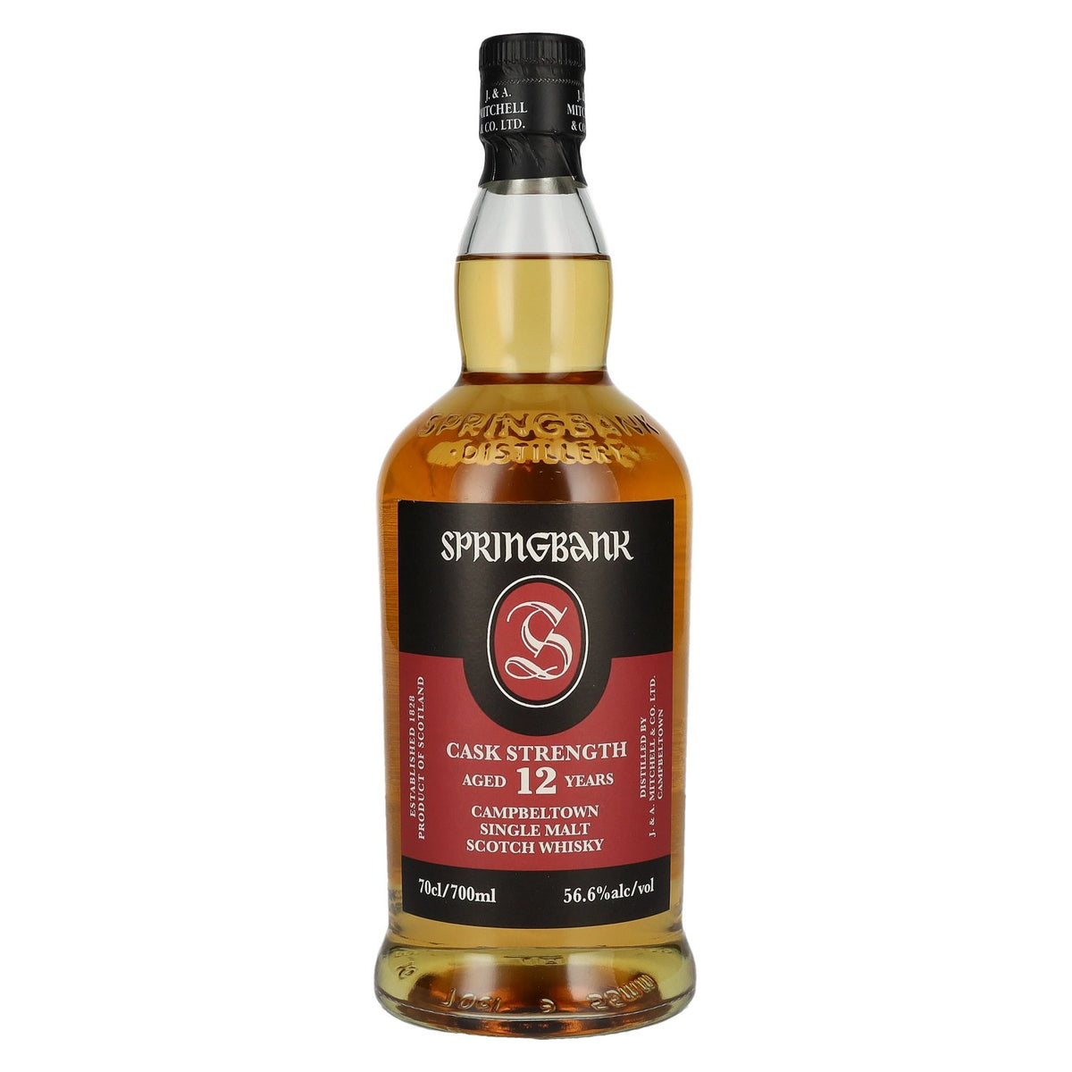 Springbank 12 Years Old CASK STRENGTH Campbeltown Single Malt Scotch Whisky 56,6% Vol. 0,7l