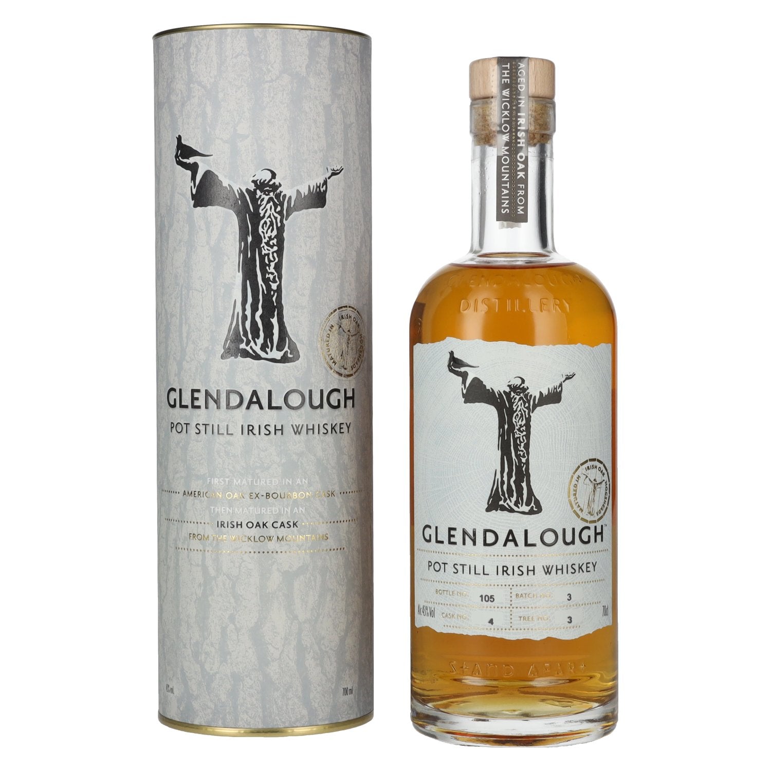 Glendalough Pot Still Irish Whiskey Batch 3 43% Vol. 0.7l in Gift Box