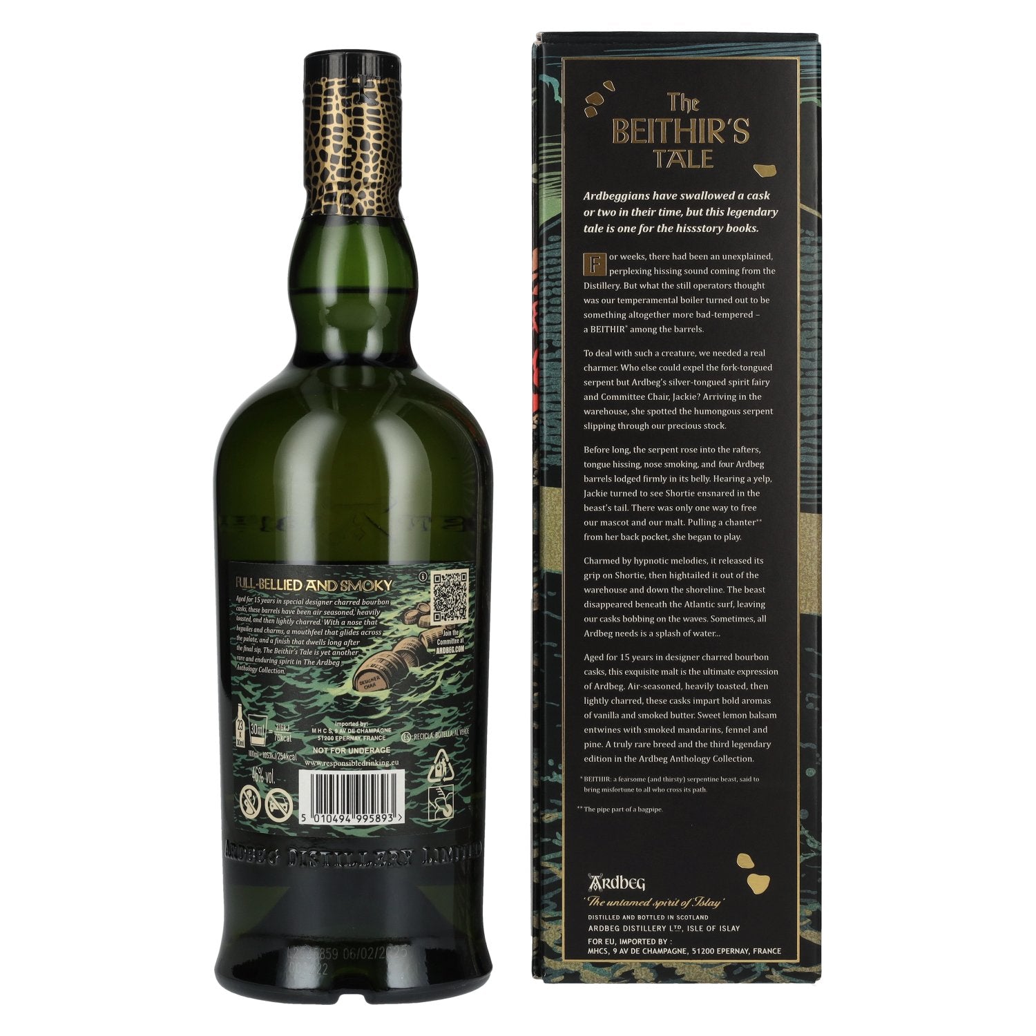 Ardbeg 15 Years Old The Ultimate The Beithir's Tale Islay Single Malt 46% Vol. 0,7l in Geschenkbox