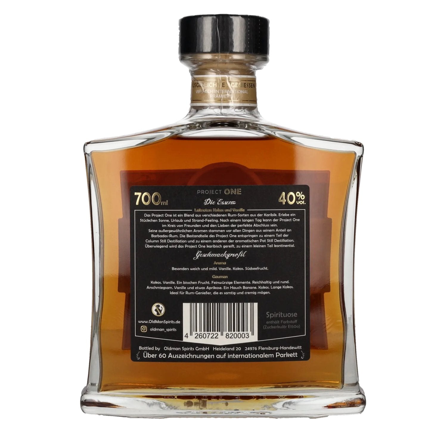 Old Man Rum Project ONE Caribbean Spirit 40% Vol. 0.7l
