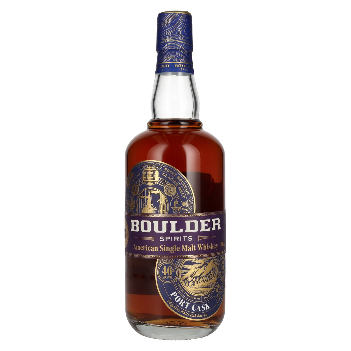 Boulder Spirits American Single Malt PORT CASK FINISH Whisky 46% ABV 0.7l