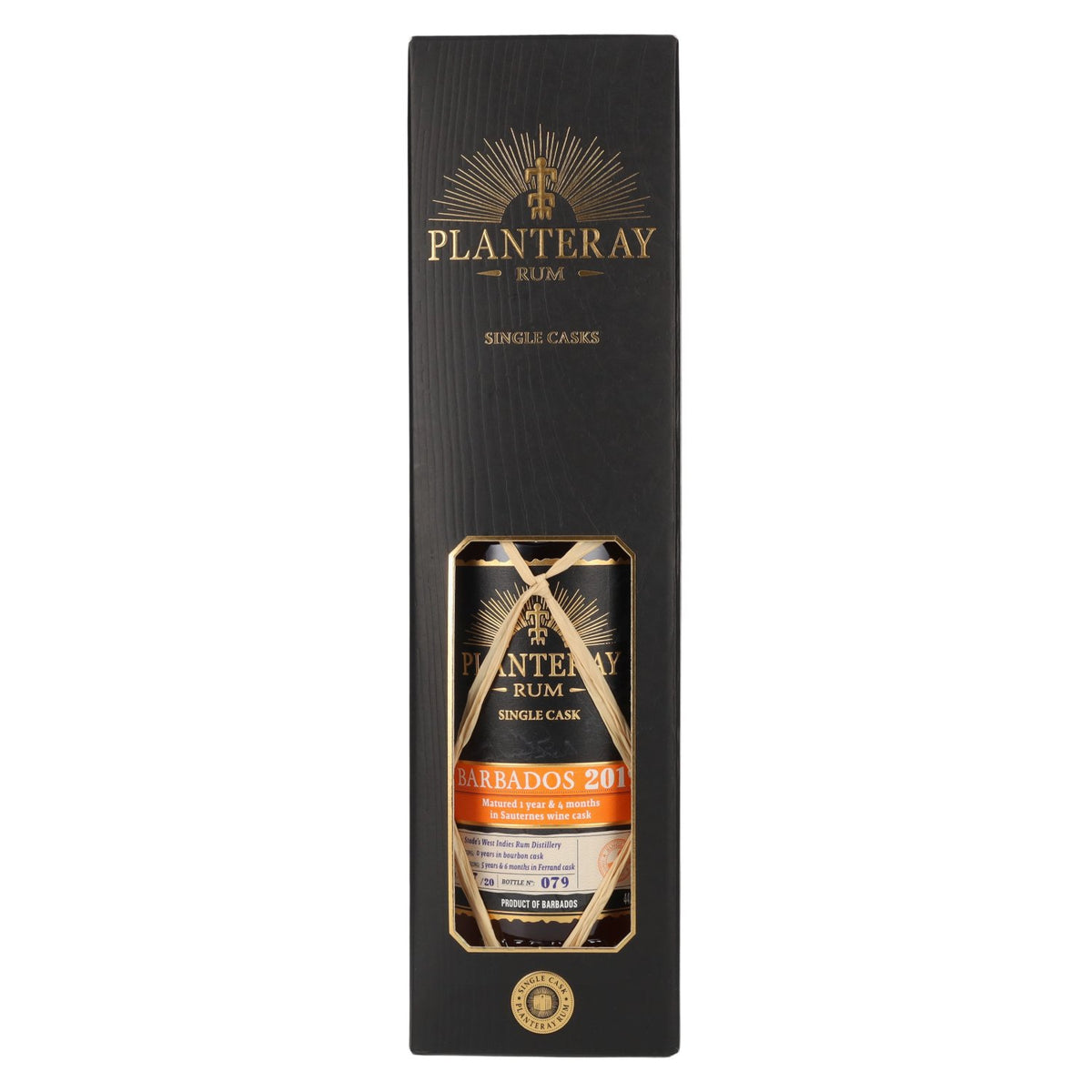 Planteray Rum BARBADOS Single Cask Sauternes Barrel 2019 44.7% ABV 0.7l in a gift box