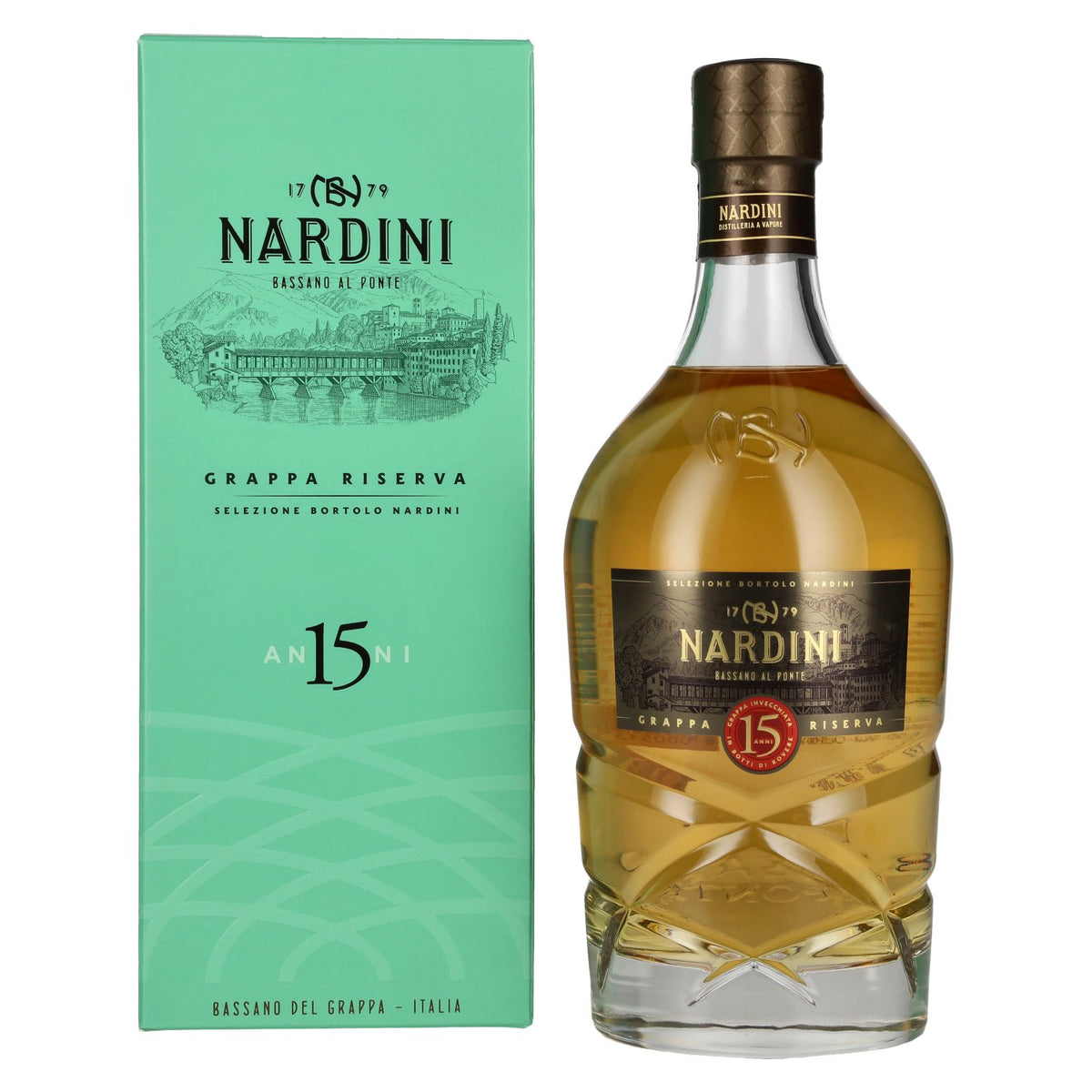 Nardini Grappa Riserva 15 ANNI 45% Vol. 0,7l in gift box