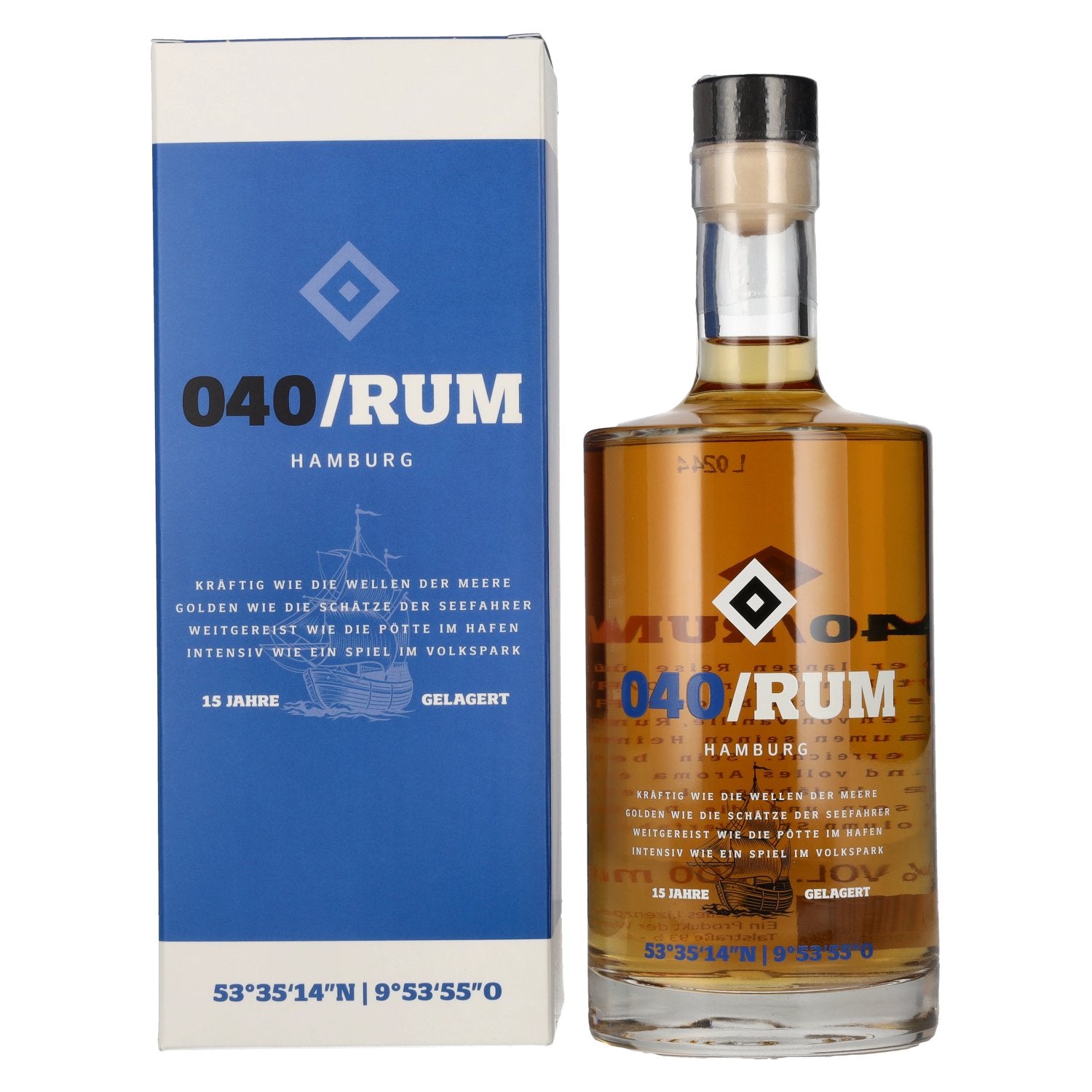 HSV 040 Hamburg Rum 40% Vol. 0.5l in Gift Box