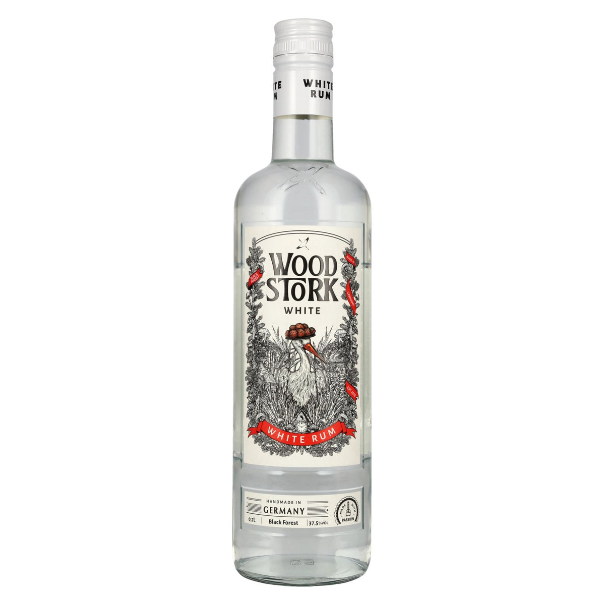 Wood Stork Black Forest White Rum 37,5% Vol. 0,7l