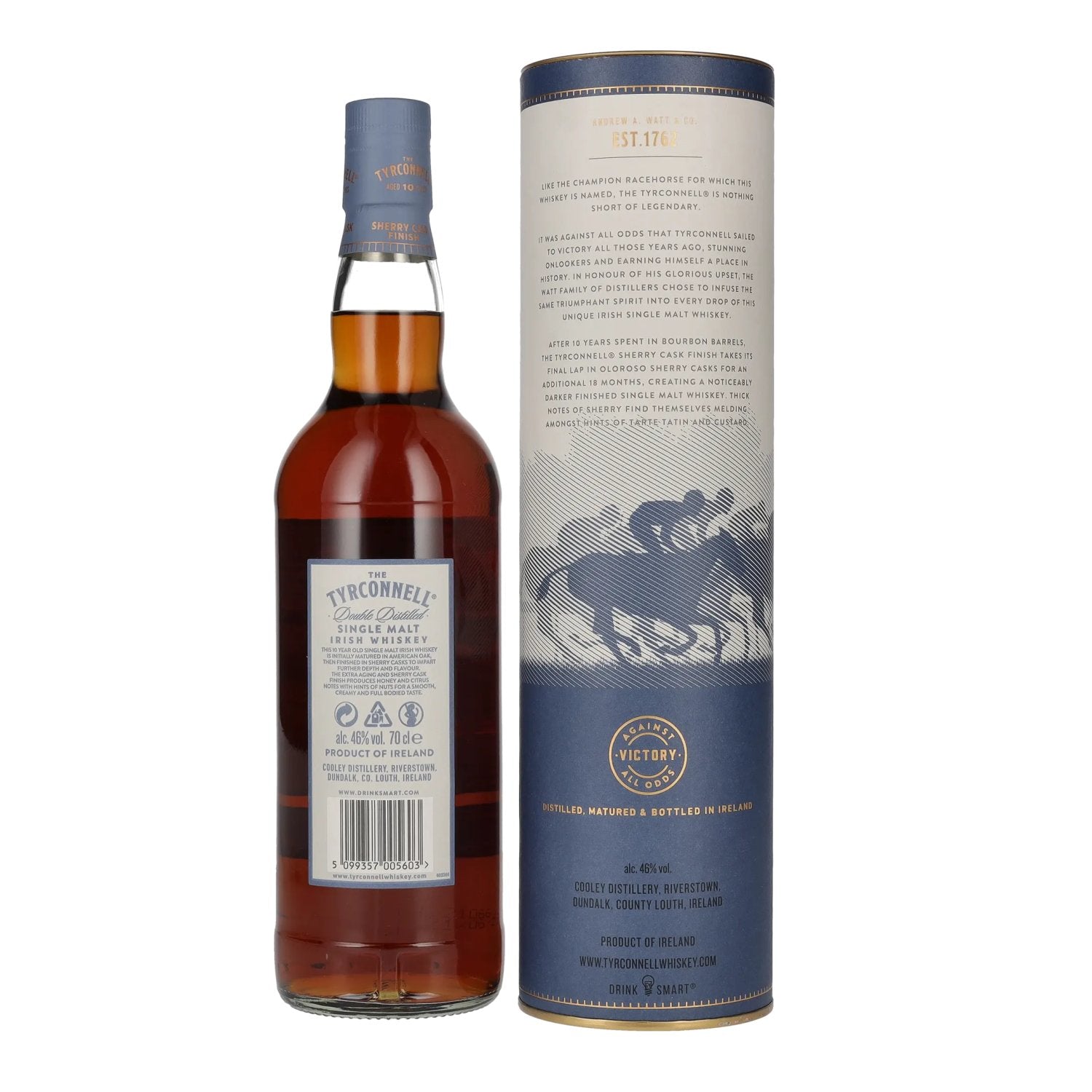 The Tyrconnell 10 Years Old Sherry Cask 46% Vol. 0.7l in Gift Box