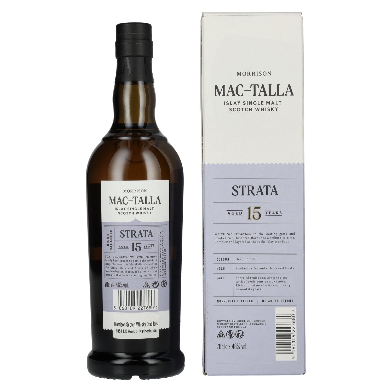Mac-Talla Morrison 15 Years Old STRATA Islay Single Malt Whisky 46% Vol. 0.7l in Gift Box