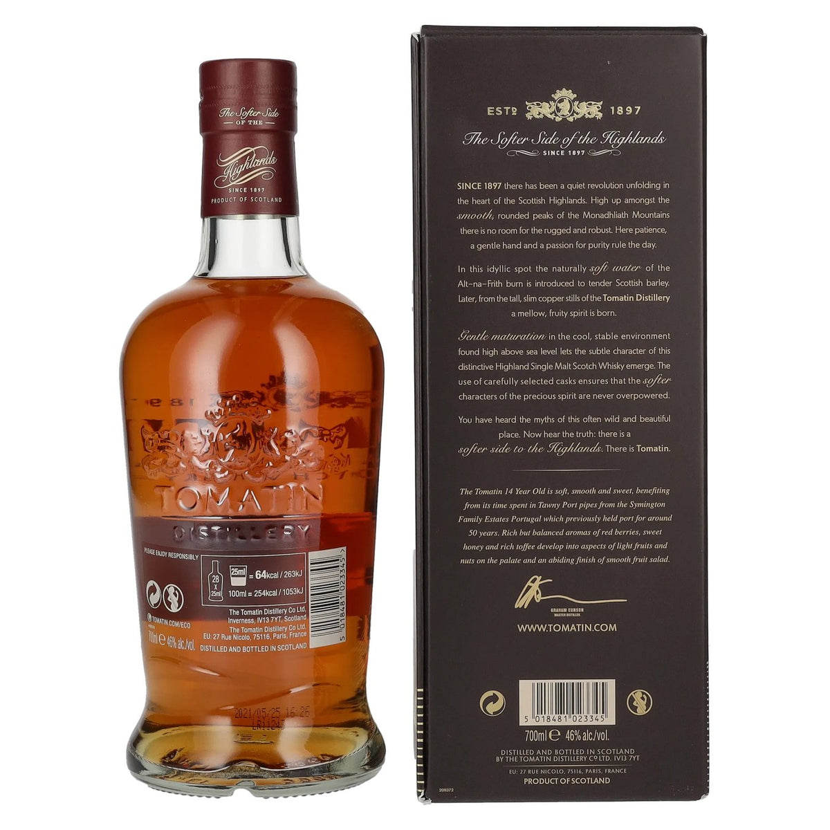 Tomatin 14 Years Old Old Port CASKS 46% vol. 0.7 l in a gift box