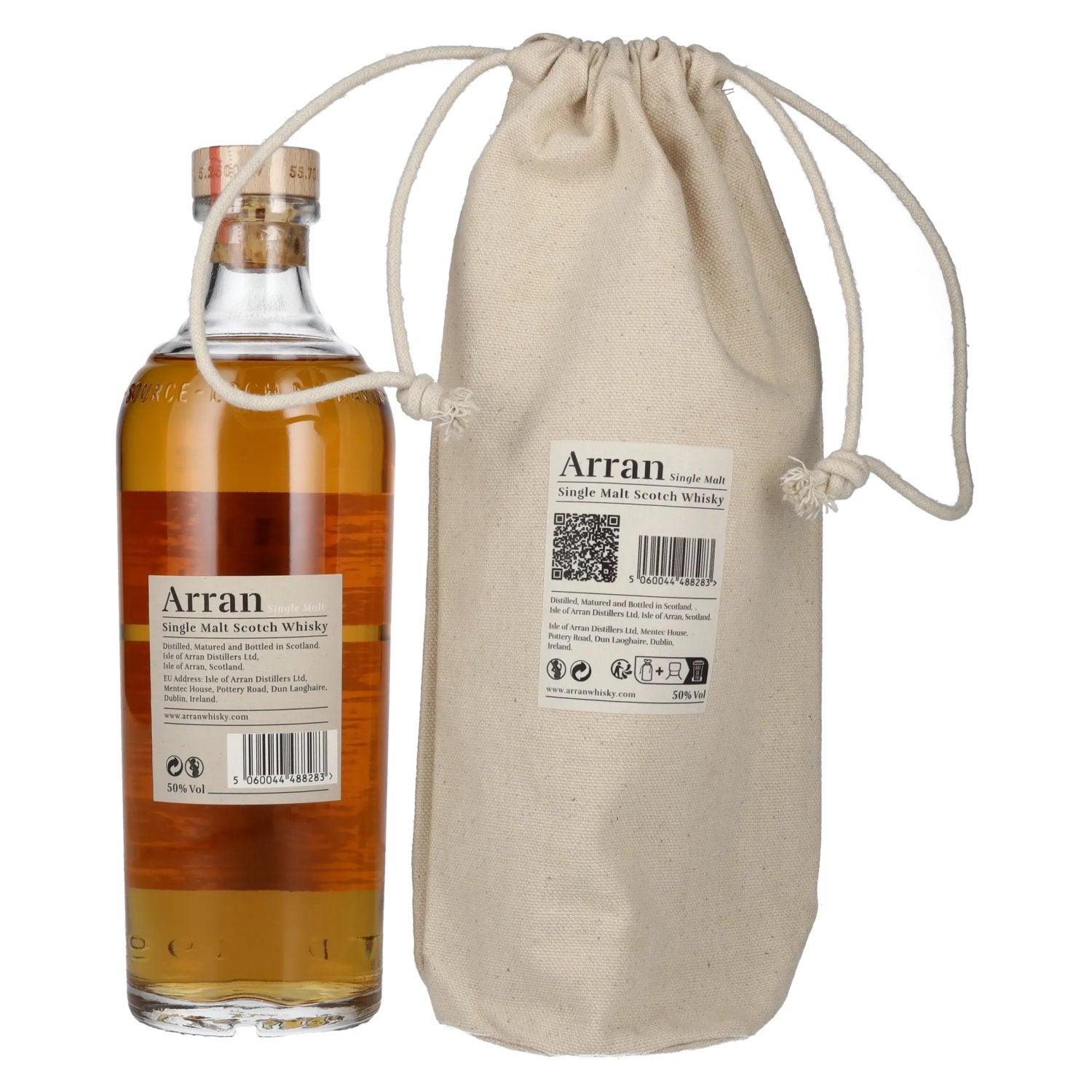 The Arran Malt Signature Series 2 BARREL BONFIRE Single Malt Scotch Whisky 50% Vol. 0.7l in a linen bag