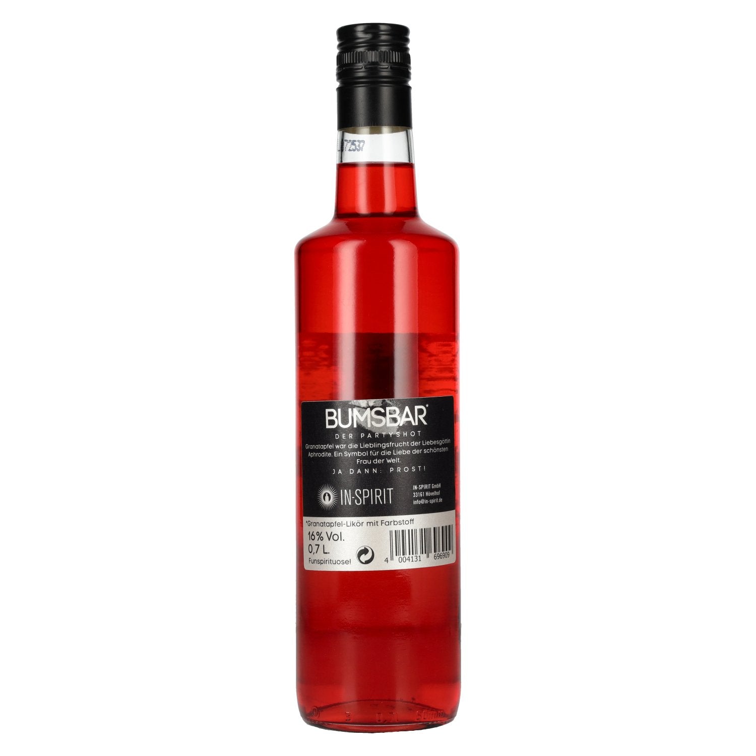 Bumsbar Party Shot Pomegranate Liqueur 16% Vol. 0.7L