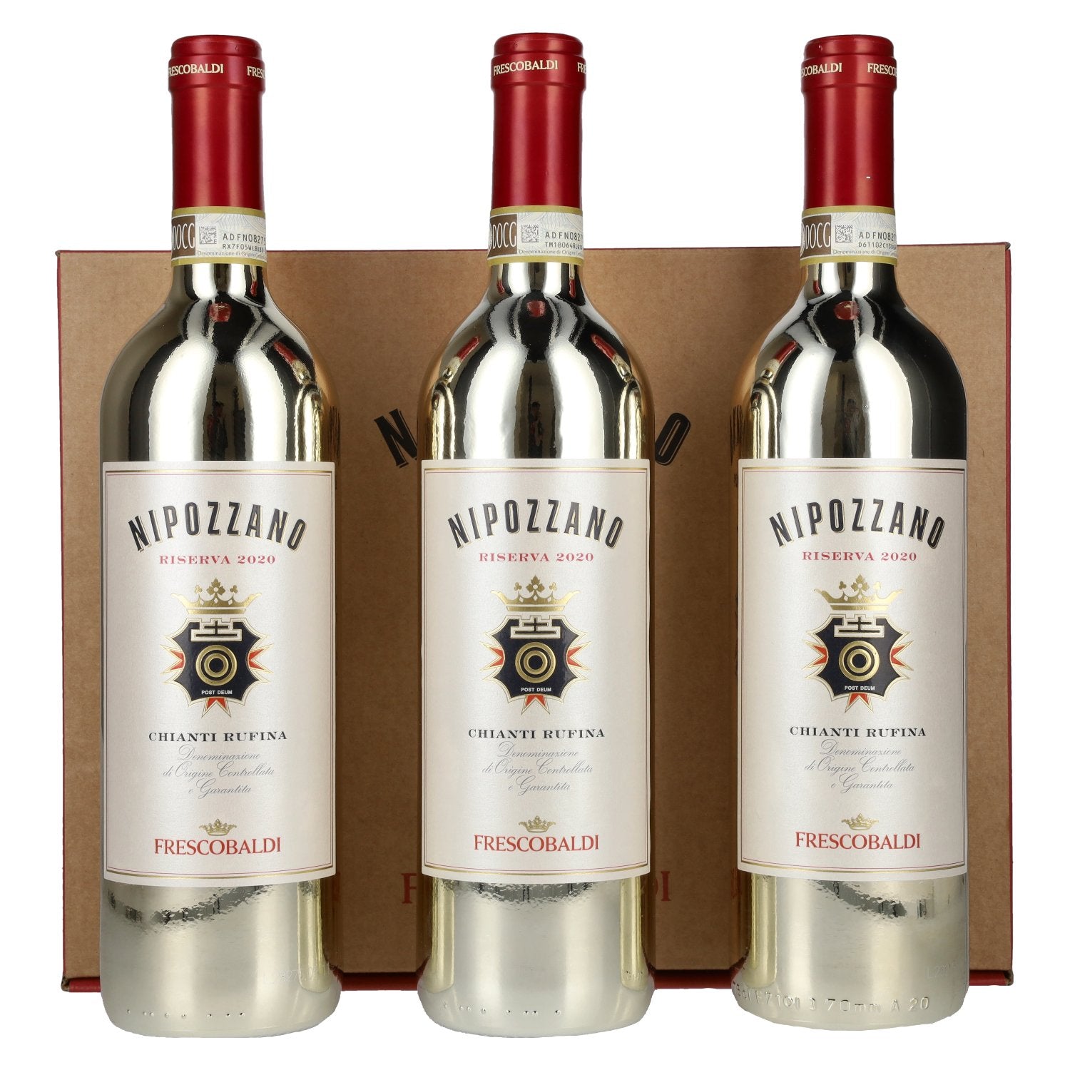 Frescobaldi NIPOZZANO Chianti Rúfina Riserva GOLD EDITION DOCG 2020 13,5% Vol. 3x0,75l in Geschenkbox