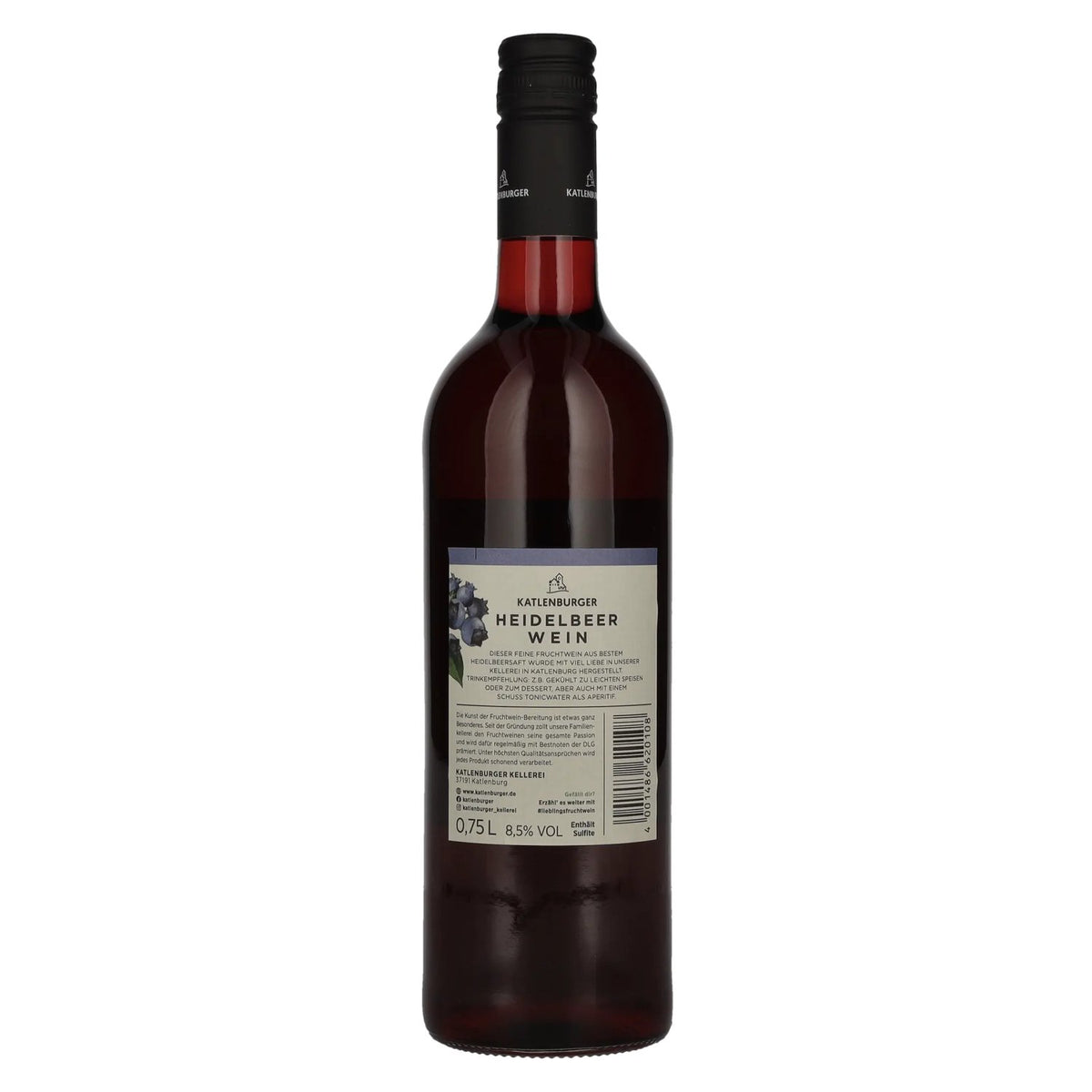 Katlenburger Blueberry Wine 8.5% ABV 0.75l