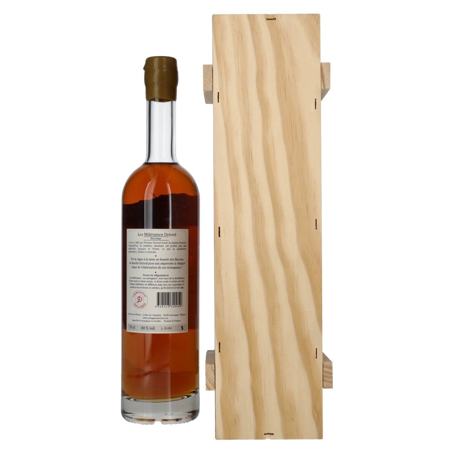 Vieil Armagnac Delord Vintage Récolte 2005 40% Vol. 0,7l in Holzkiste