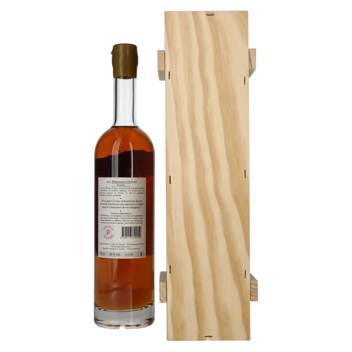 Vieil Armagnac Delord Vintage Récolte 2005 40% Vol. 0,7l in Holzkiste