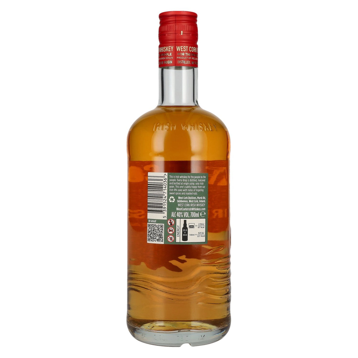 West Cork Irish Whiskey 5 Years Old IPA CASK FINISH 40% vol. 0.7 l