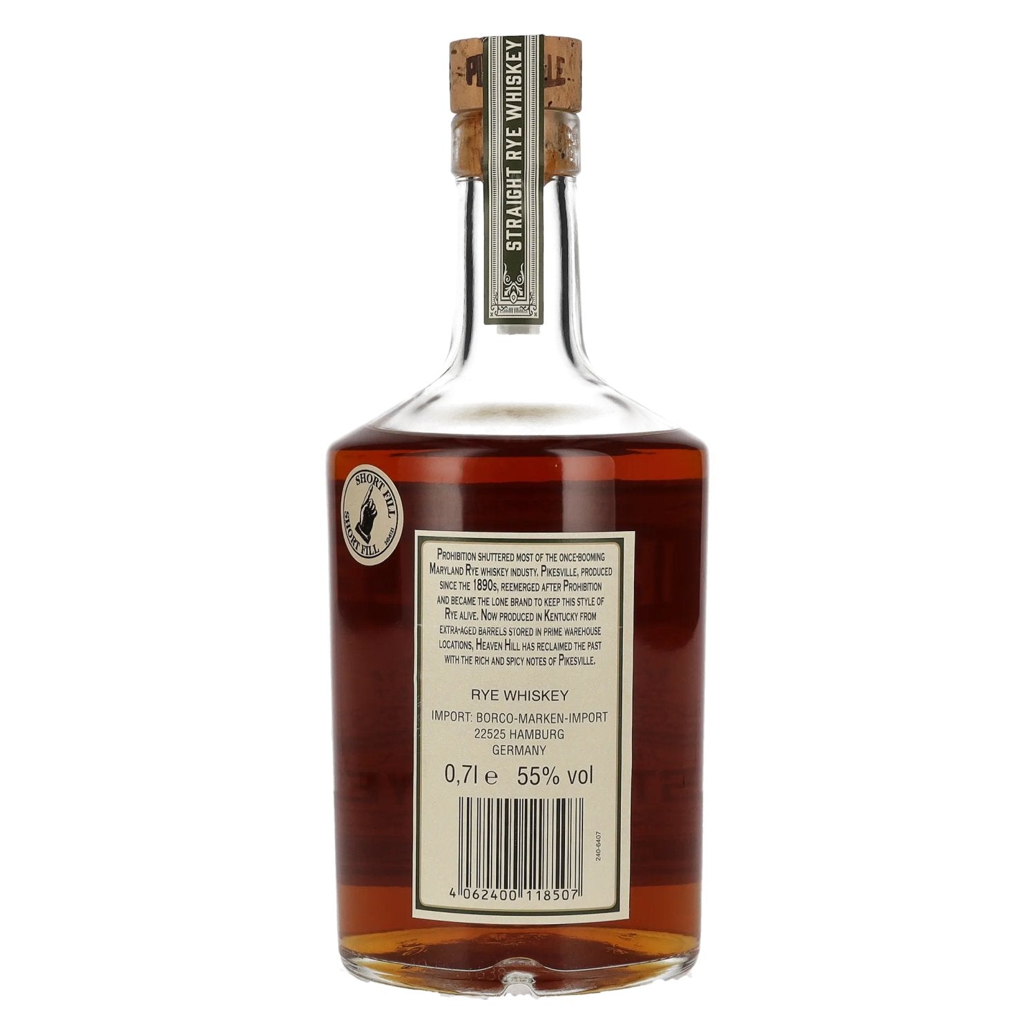 Pikesville Straight Rye Whiskey 55% Vol. 0.7l