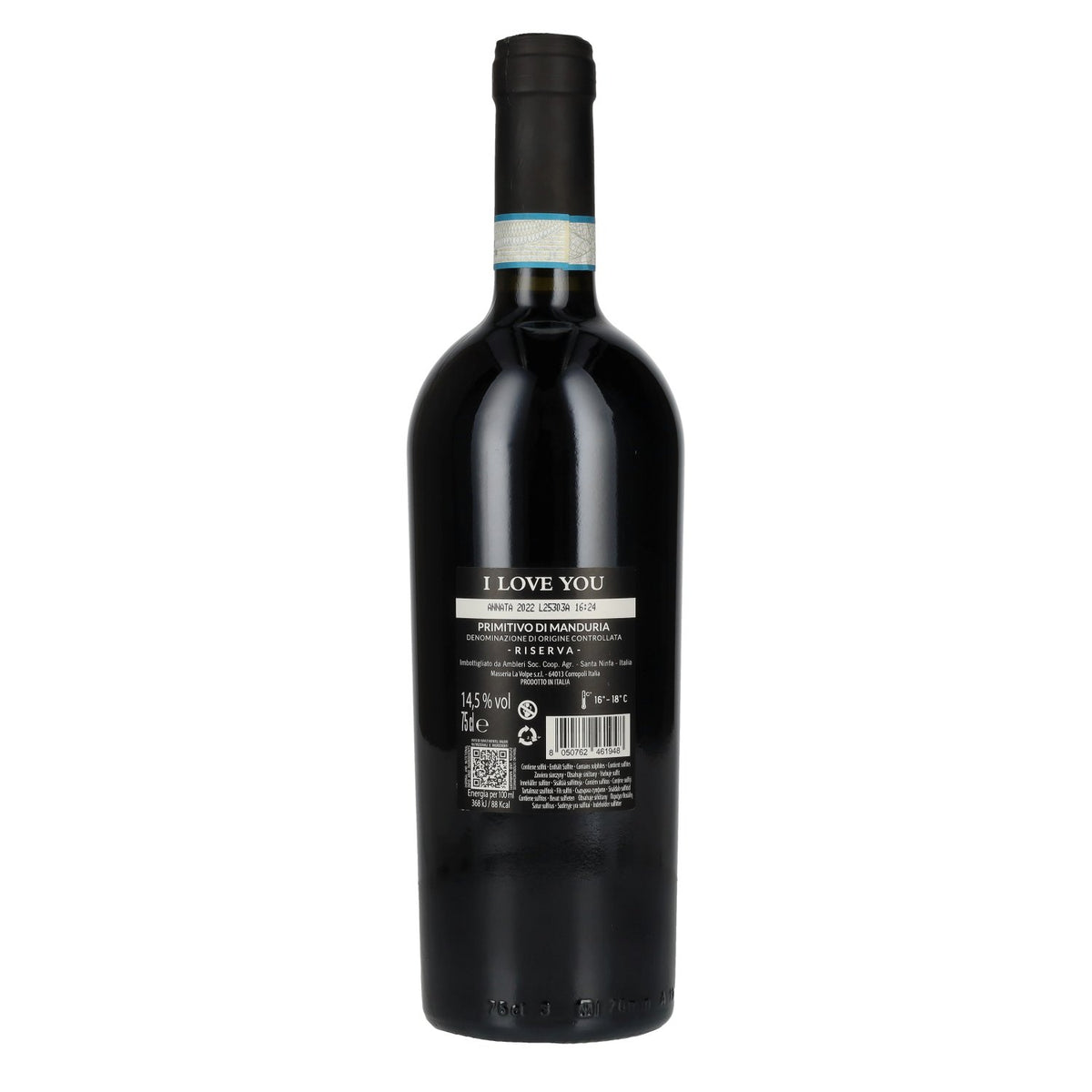 I Love You Primitivo di Manduria Riserva DOC 2022 14.5% Vol. 0.75l
