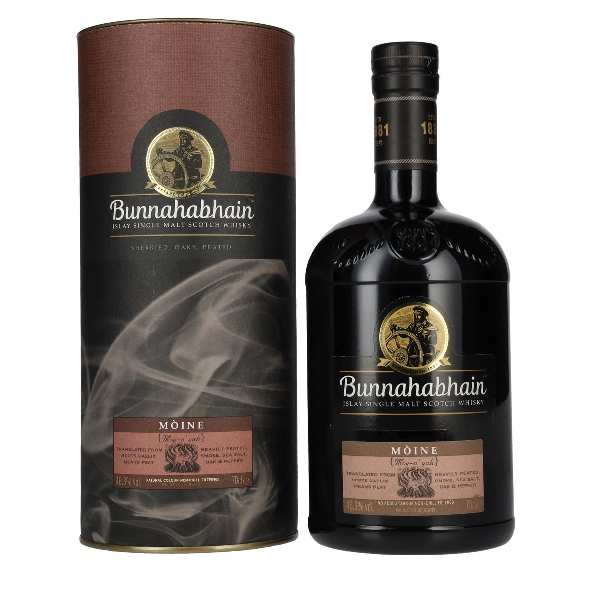 Bunnahabhain MÒINE Islay Single Malt Scotch Whisky 46.3% Vol. 0.7l in gift box