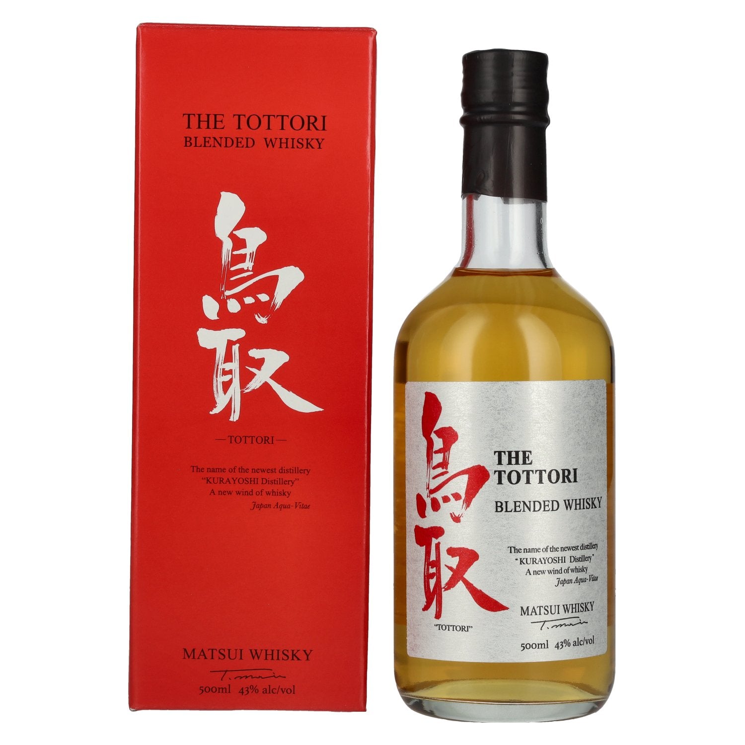 Matsui Whisky THE TOTTORI Blended Japanese Whisky 43% Vol. 0.5L in Gift Box