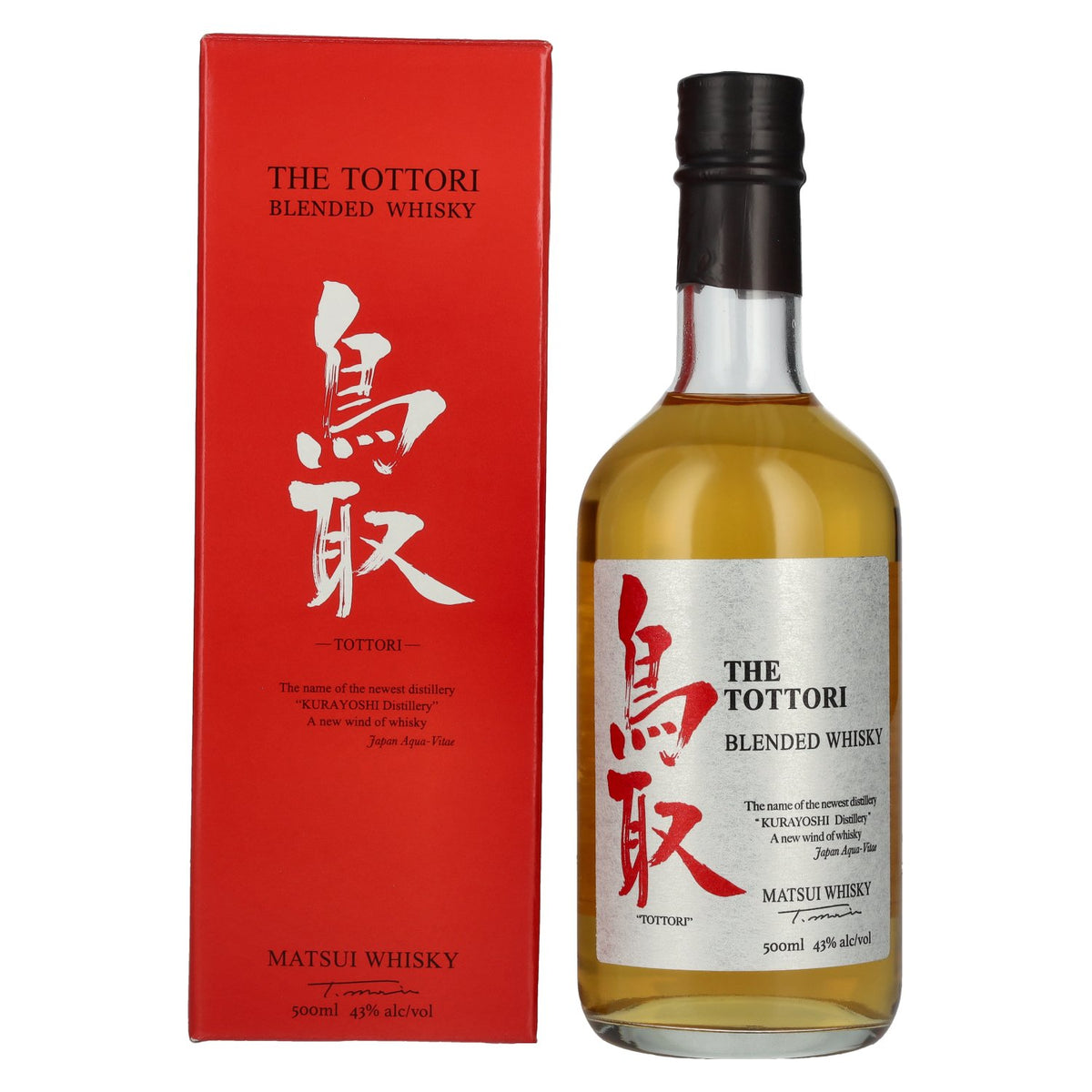 Matsui Whisky THE TOTTORI Blended Japanese Whisky 43% Vol. 0.5L in Gift Box