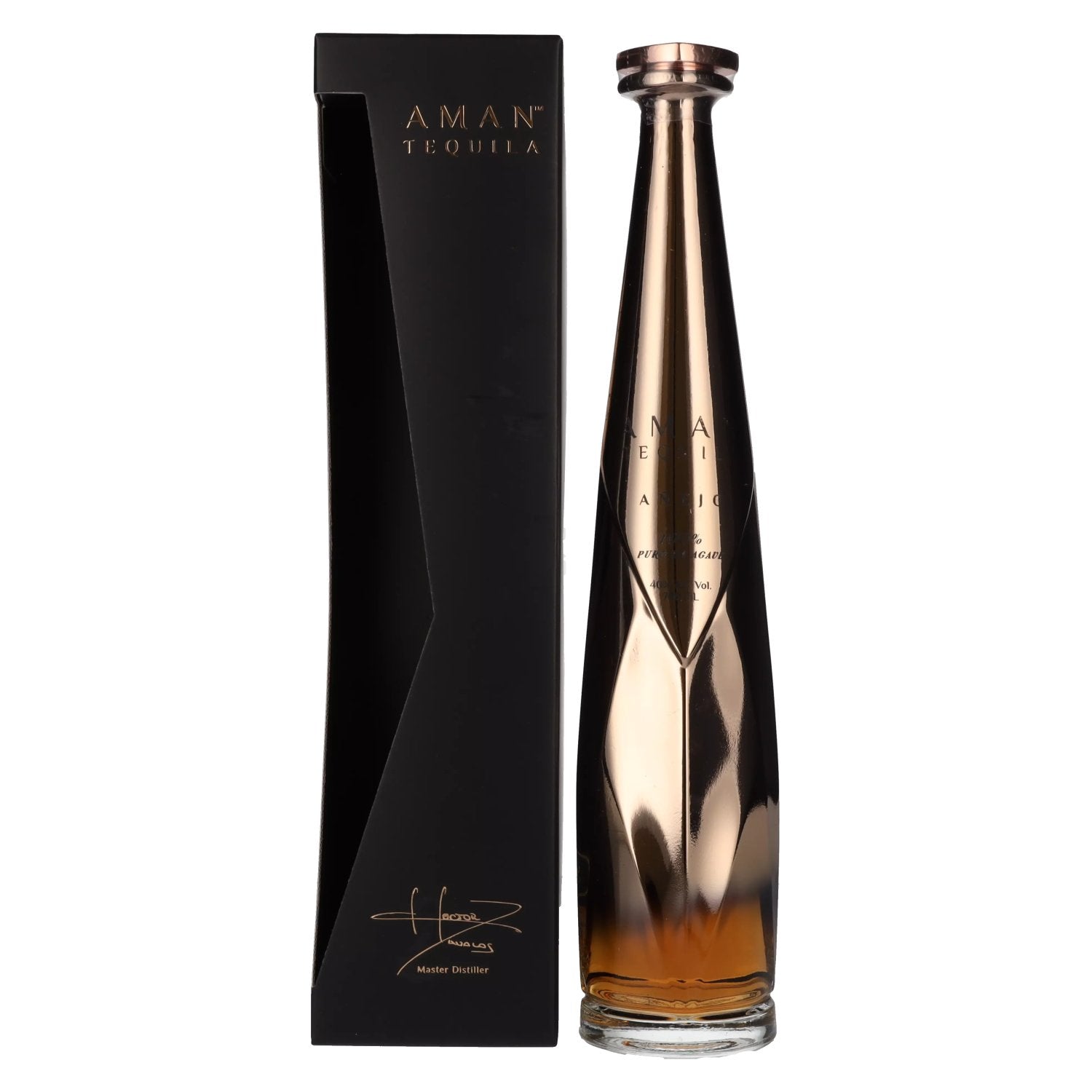 Aman Tequila Añejo The Professor 100% Pure Agave 40% Vol. 0.7l in Gift Box