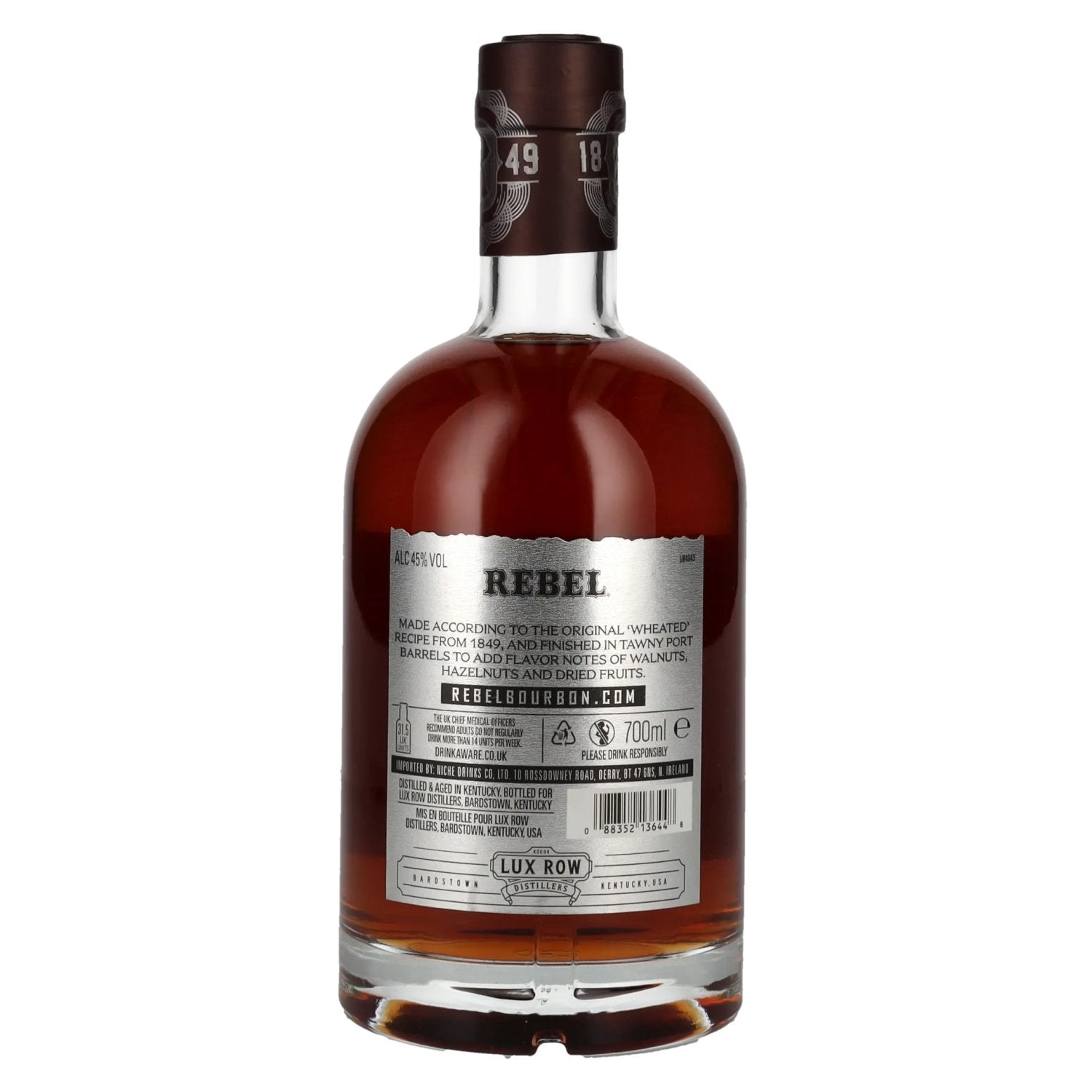 Rebel Kentucky Straight Bourbon Whisky TAWNY PORT Barrel Finish 45% Vol. 0,7l