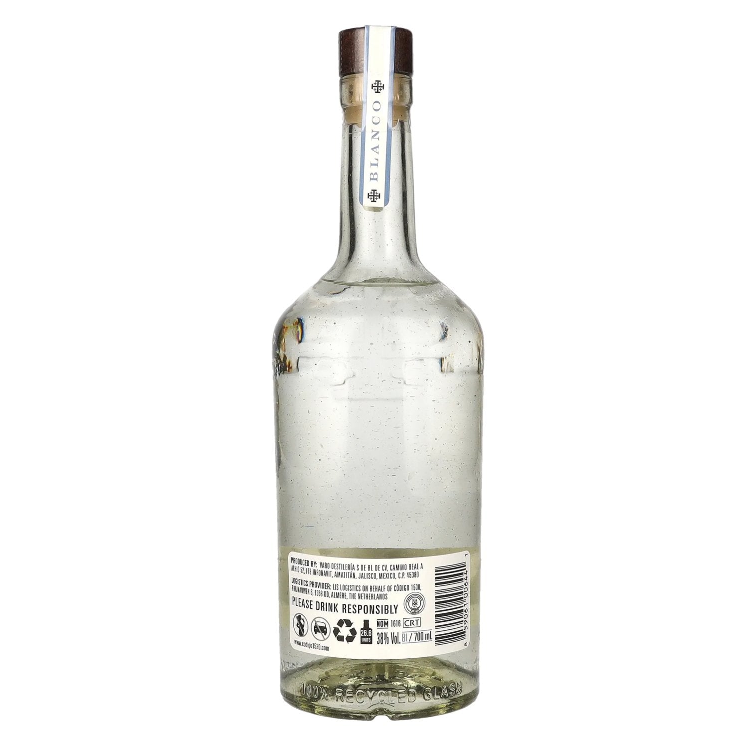 Código 1530 BLANCO Tequila 38% Vol. 0.7L