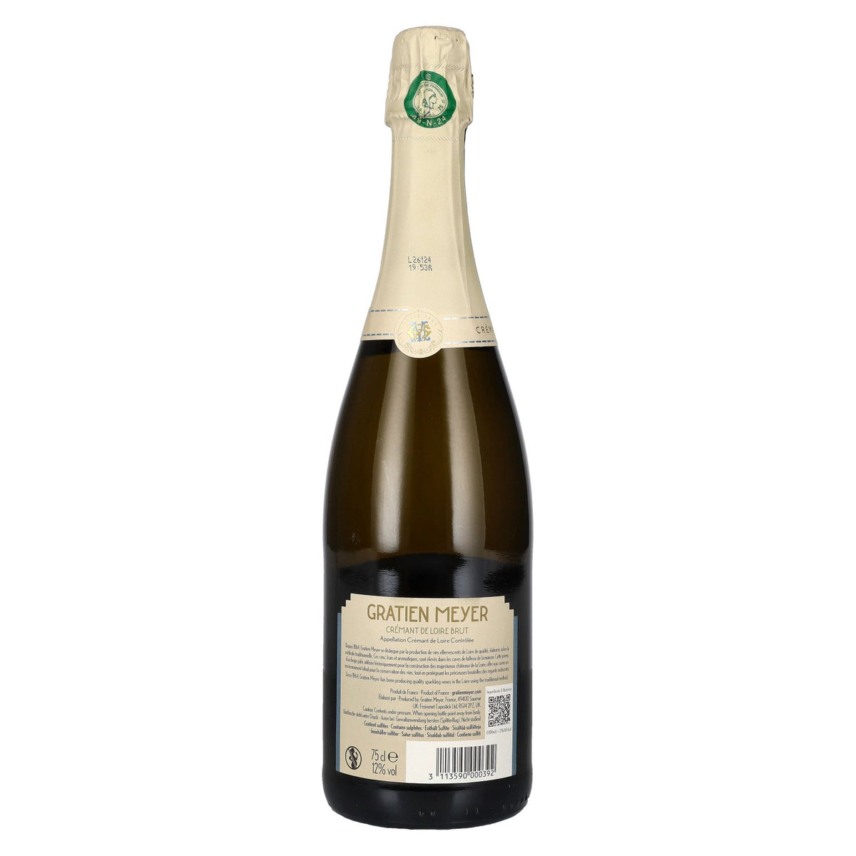Gratien &amp; Meyer Crémant de Loire Brut 12% ABV 0.75l