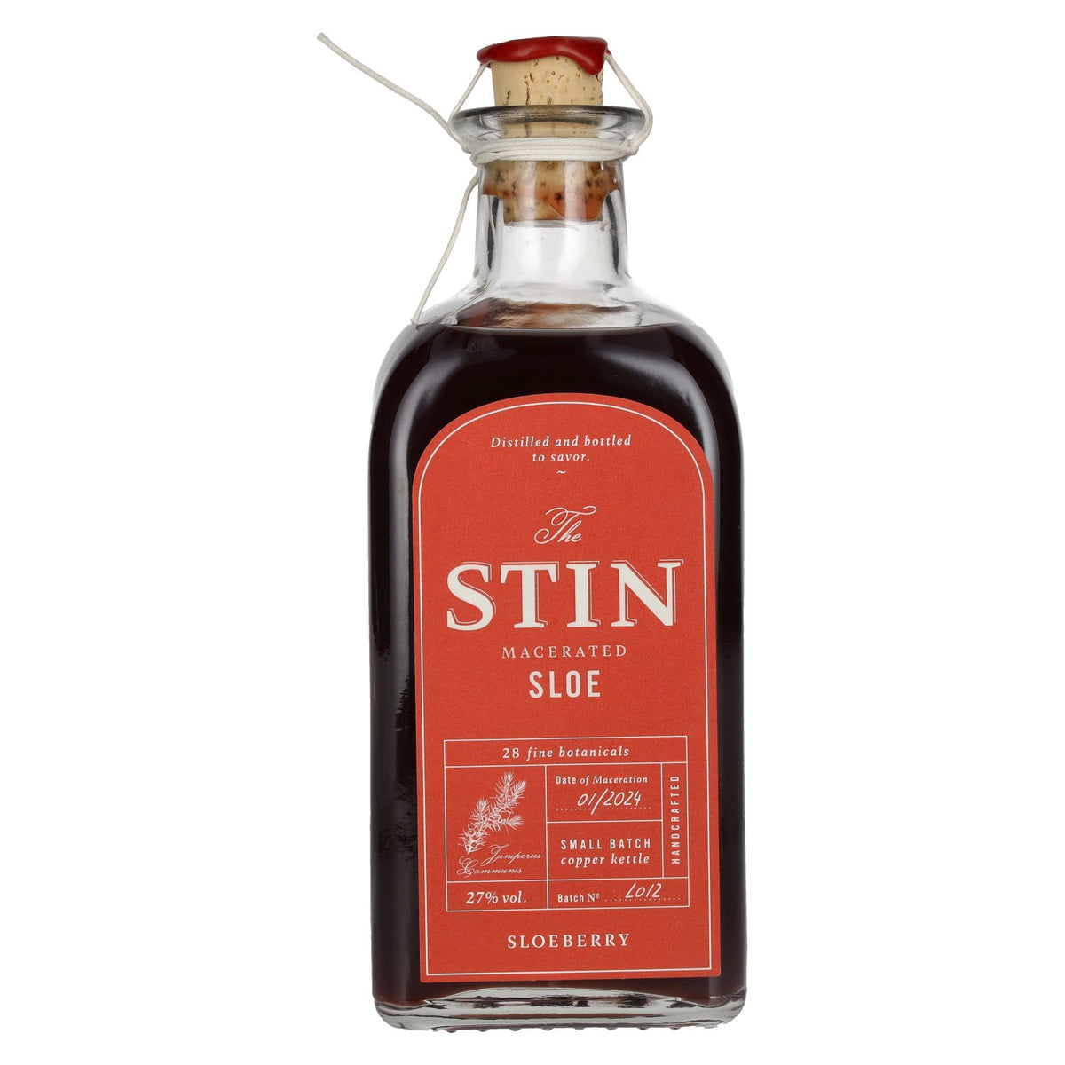 STIN Macerated Sloe Gin 27% Vol. 0.5l