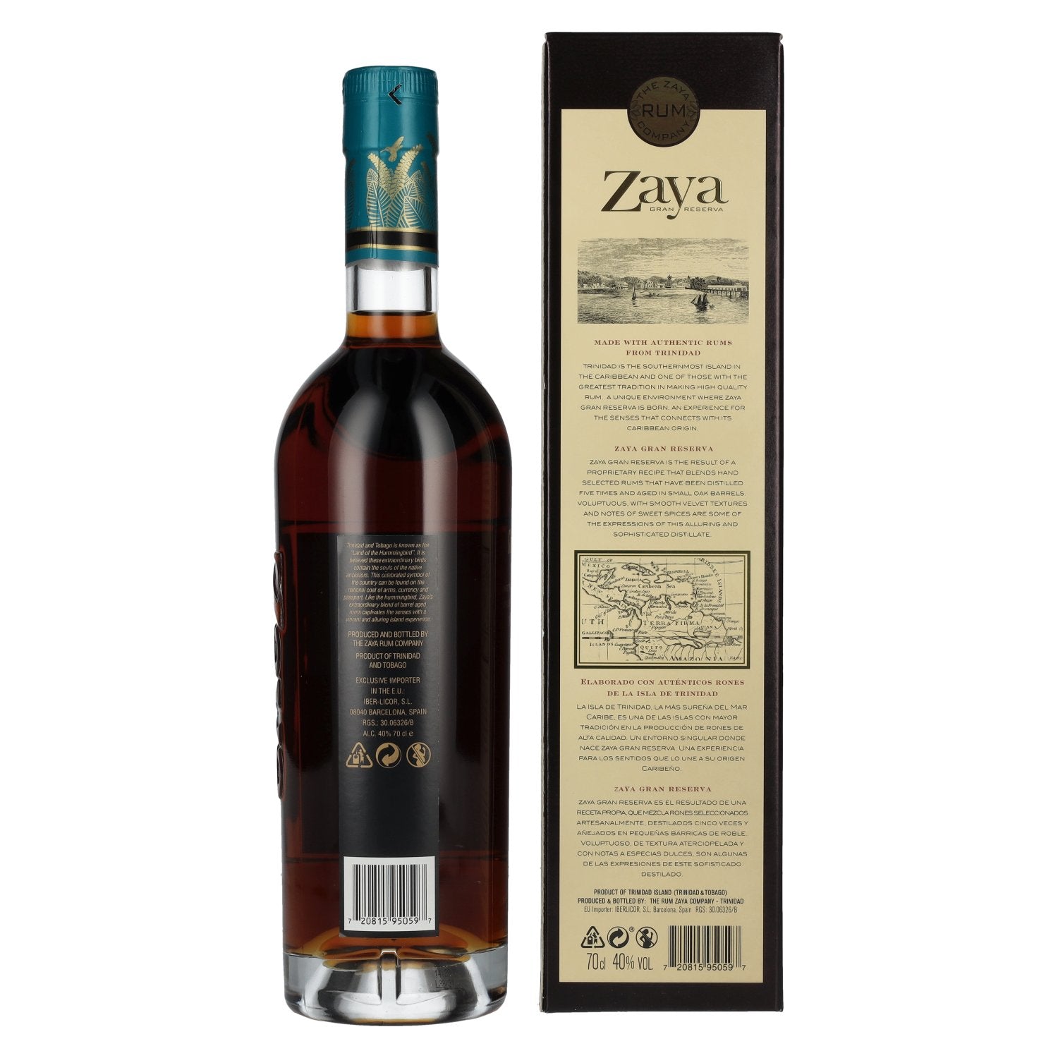 Zaya GRAN RESERVA Spirit Drink 40% Vol. 0,7l in Geschenkbox