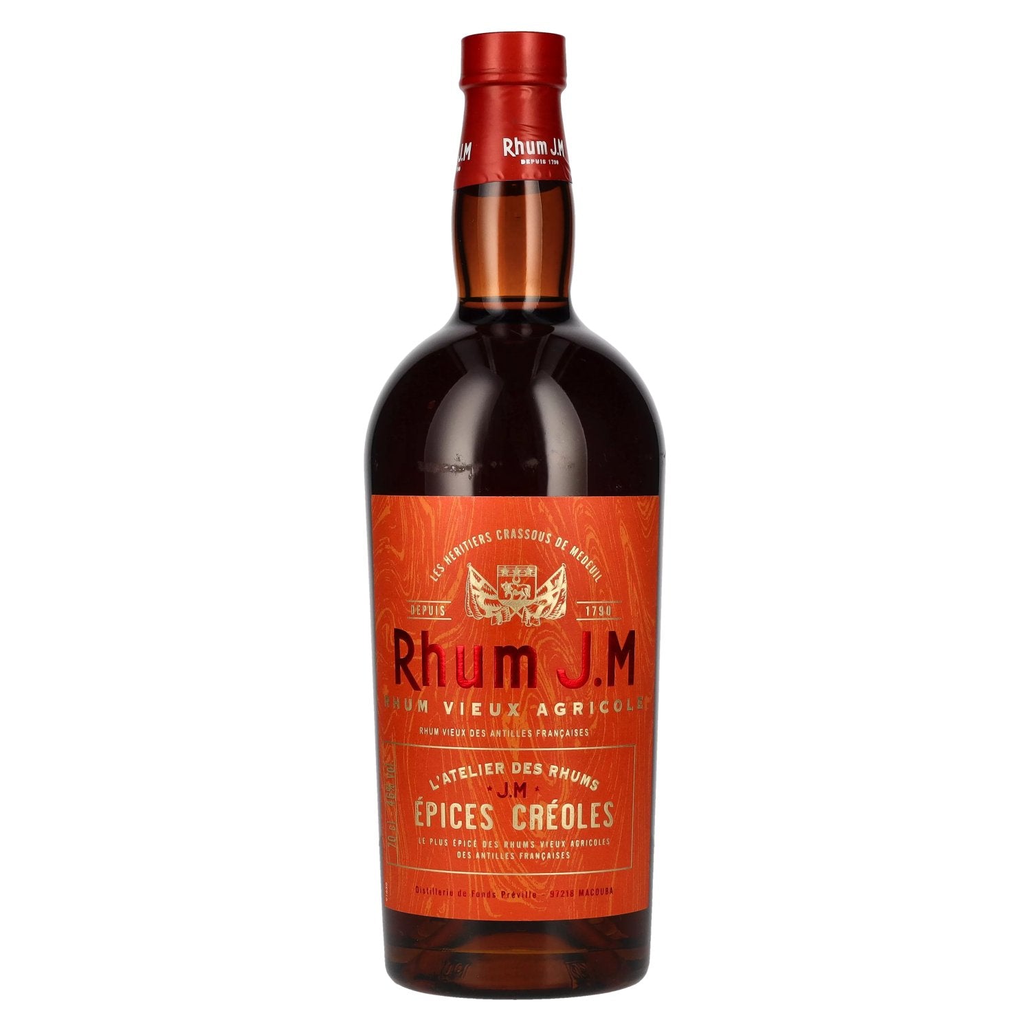 Rhum J.M SPICED CARIBBEAN Agricole Rum 46% Vol. 0.7L